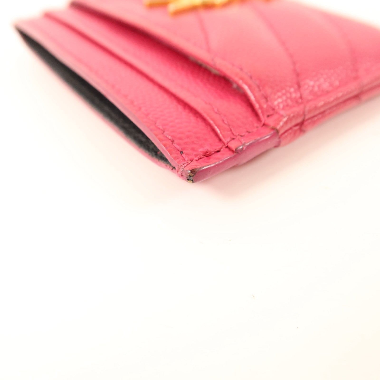 SAINT LAURENT 牛皮皮革Card Case金扣卡片套