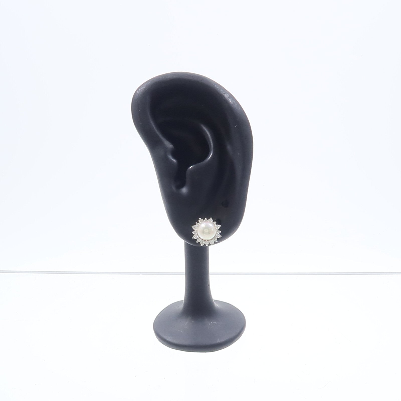 JEWELRY 18K白金Pearl Diamond Earrings珍珠/鑽石耳環