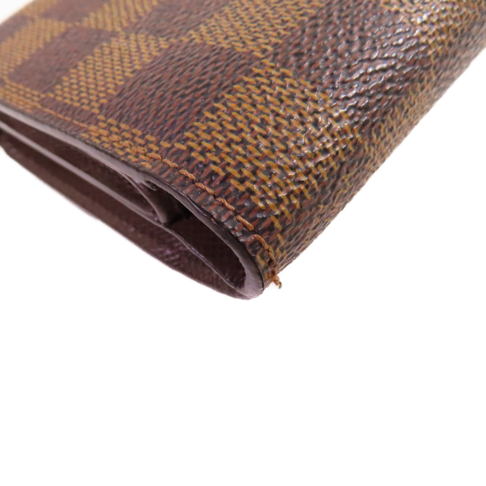 LOUIS VUITTON Damier Ebene Joey Short Wallet金扣短錢包啡色