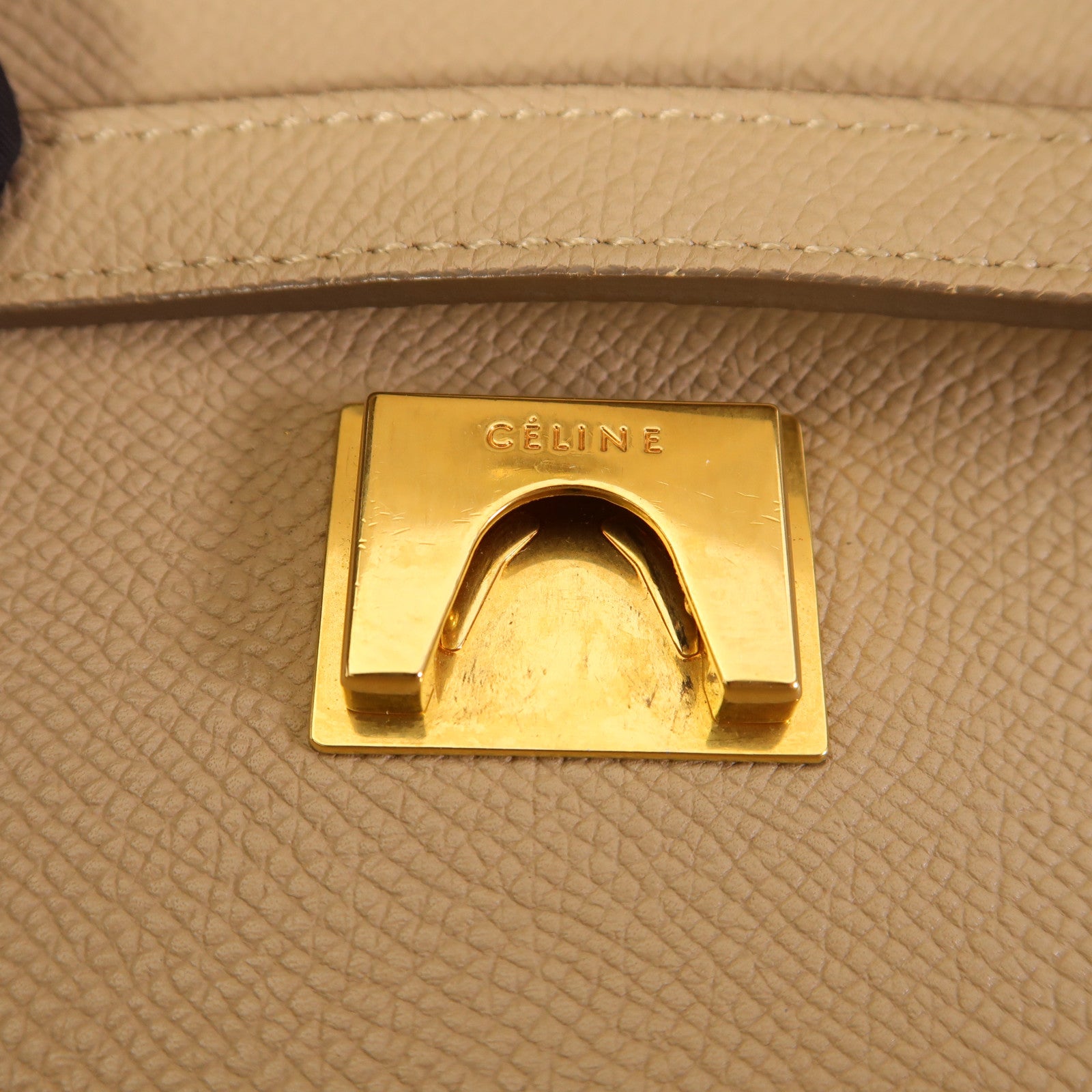 CELINE 牛皮皮革Micro Belt Bag金扣手挽肩背兩用袋