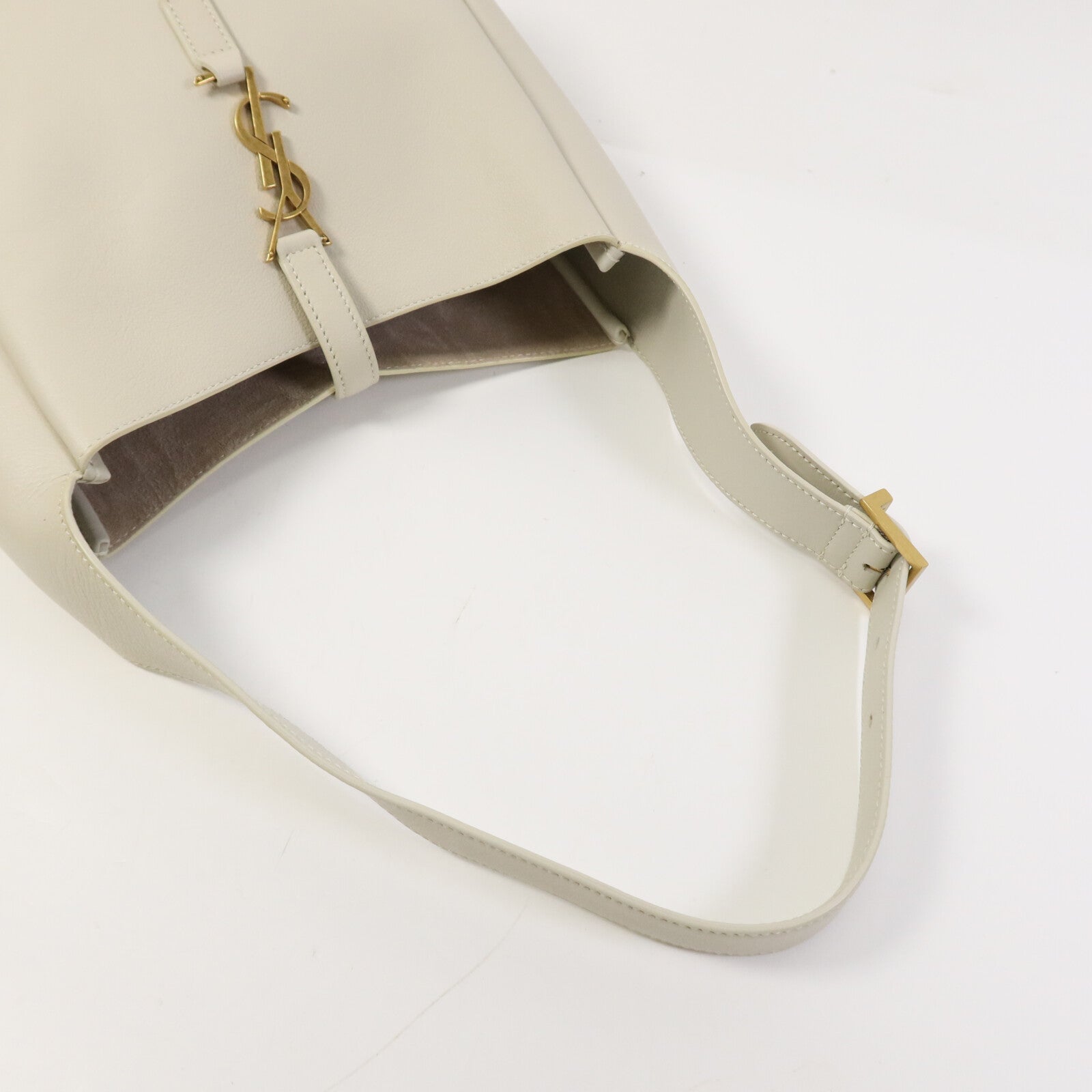 SAINT LAURENT 牛皮皮革Hobo Small金扣手挽袋