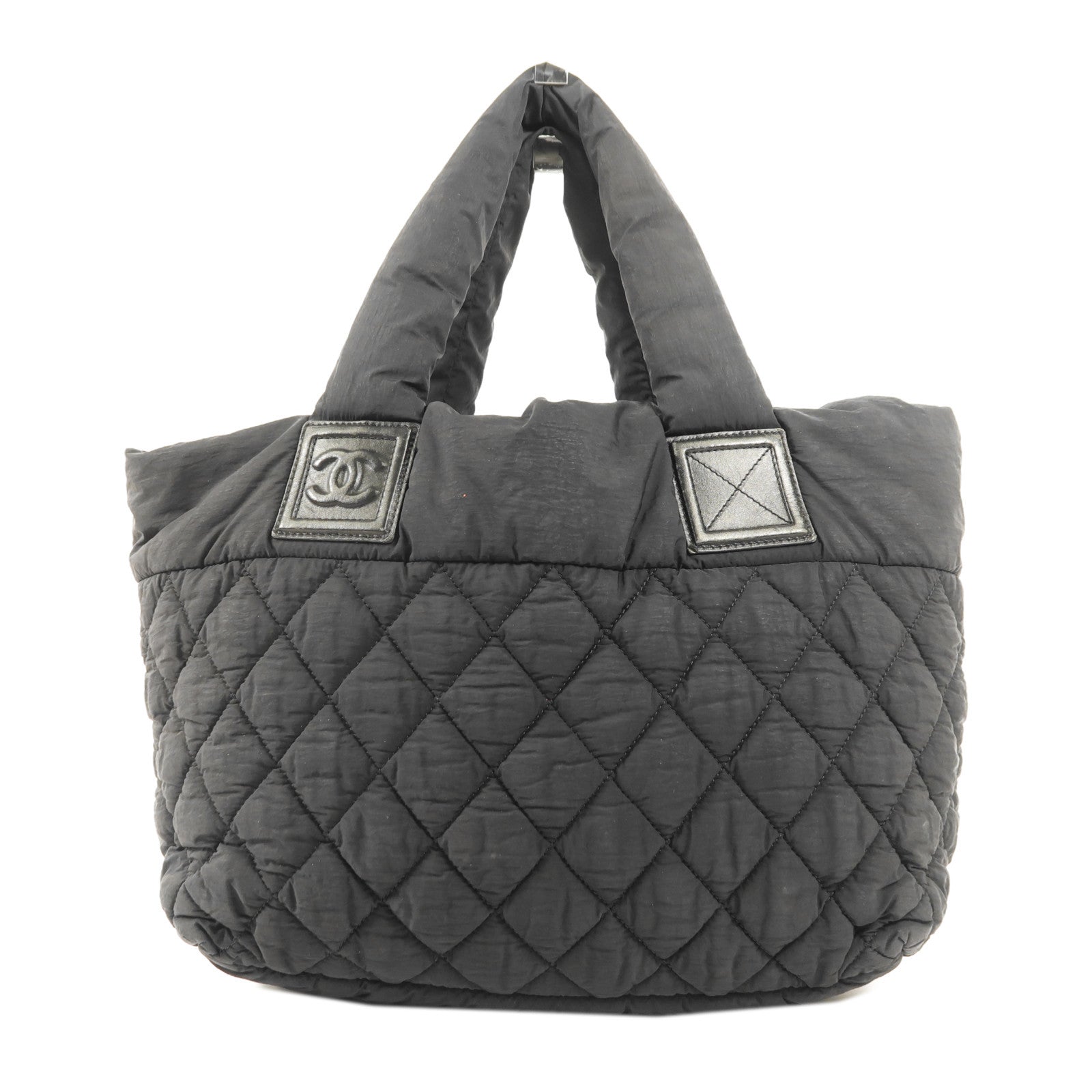 CHANEL 尼龍Coco Cocoon銀扣肩背袋