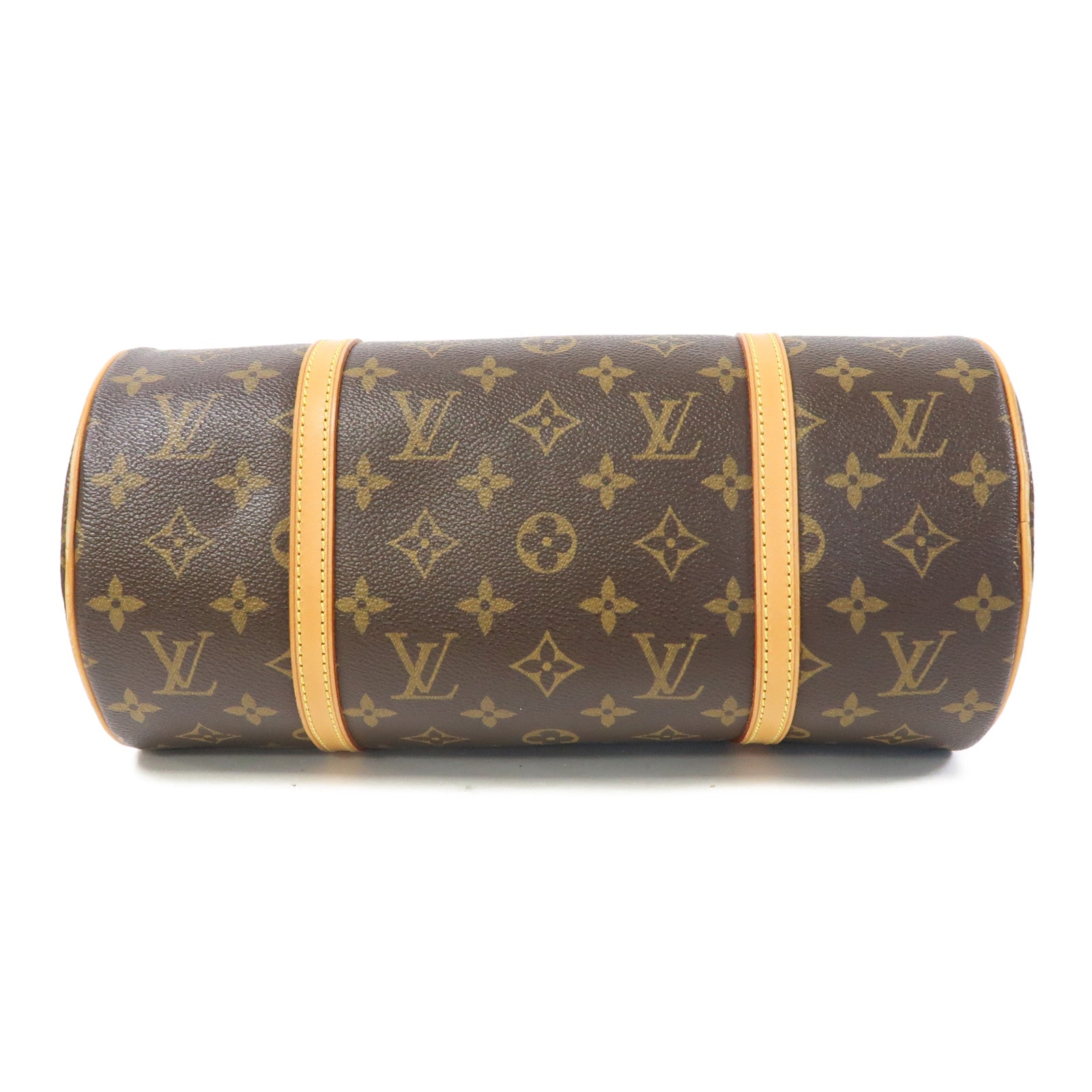 LOUIS VUITTON Monogram Papillon 30金扣肩背袋啡色