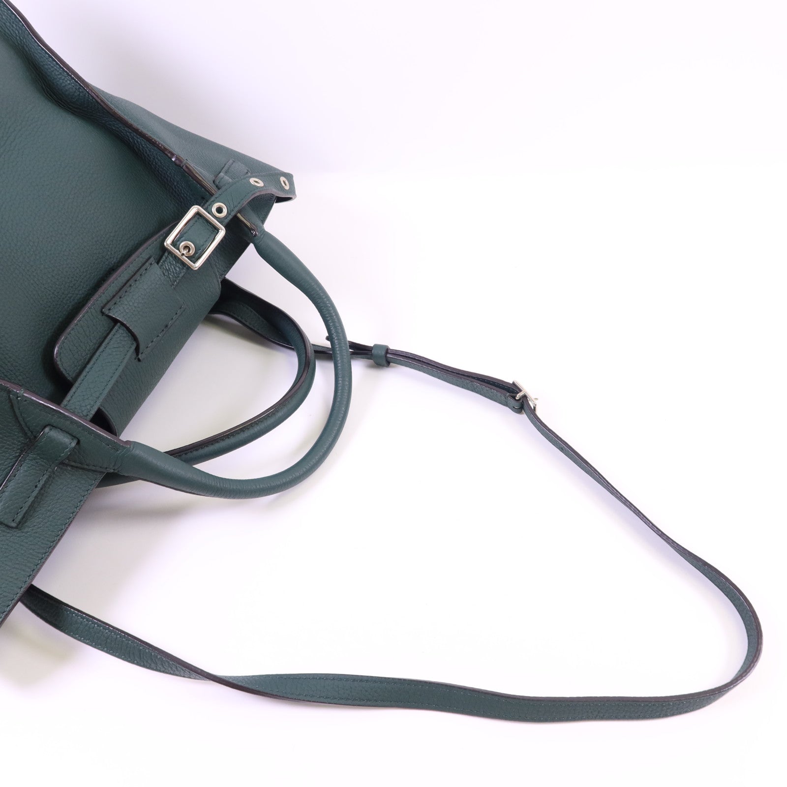 CELINE 牛皮皮革Small Big Bag銀扣肩背袋