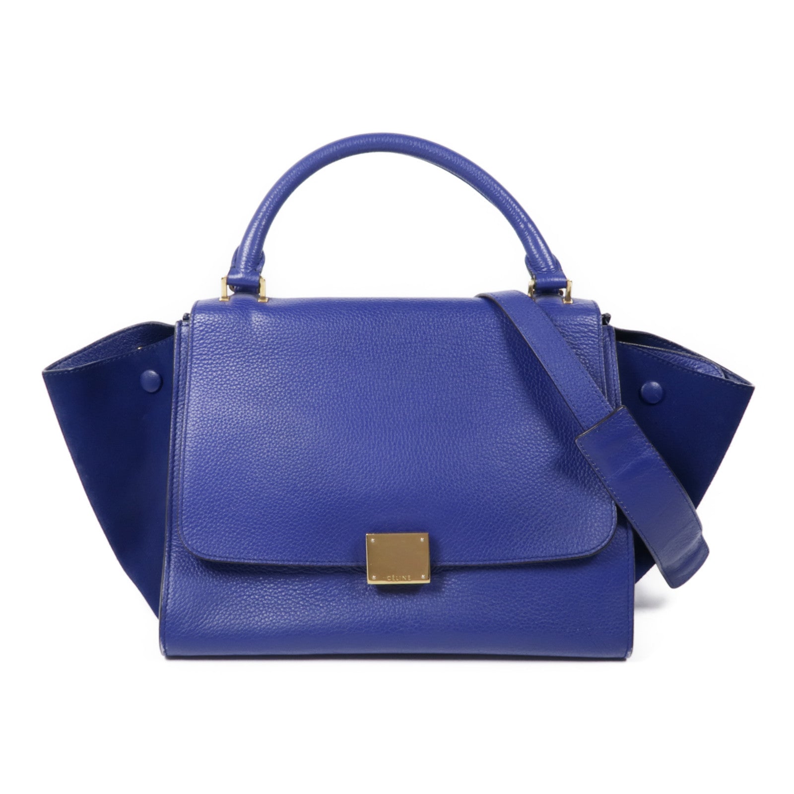 CELINE 【激減優惠】牛皮皮革Trapeze金扣手挽肩背兩用袋