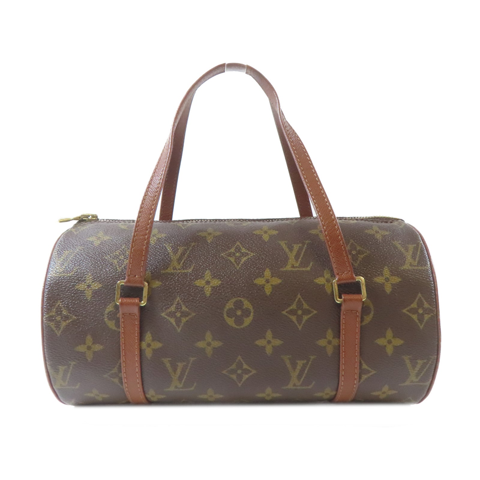 LOUIS VUITTON Monogram Papillon PM金扣肩背袋啡色