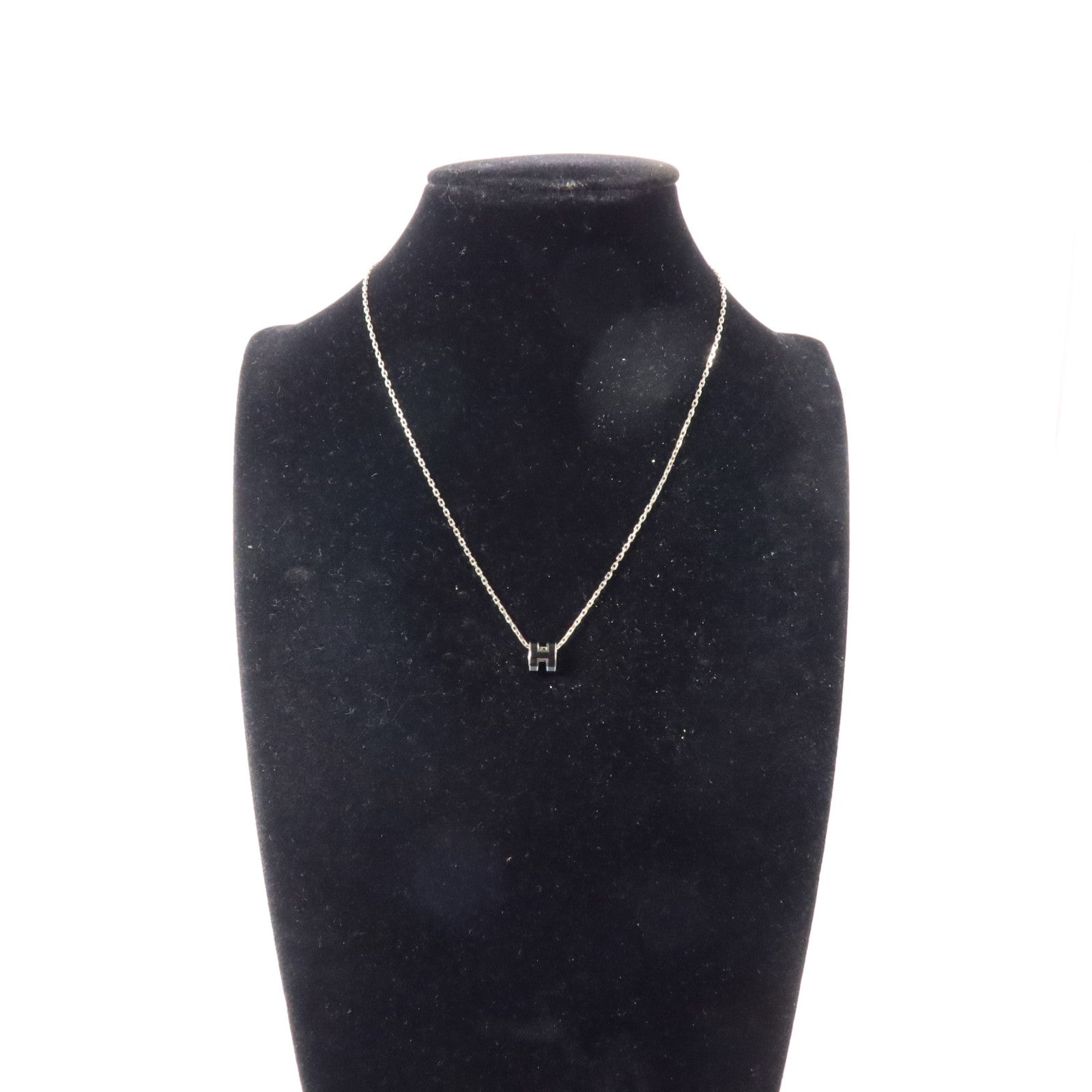HERMES 金屬/琺瑯Mini Pop H Necklace項鏈