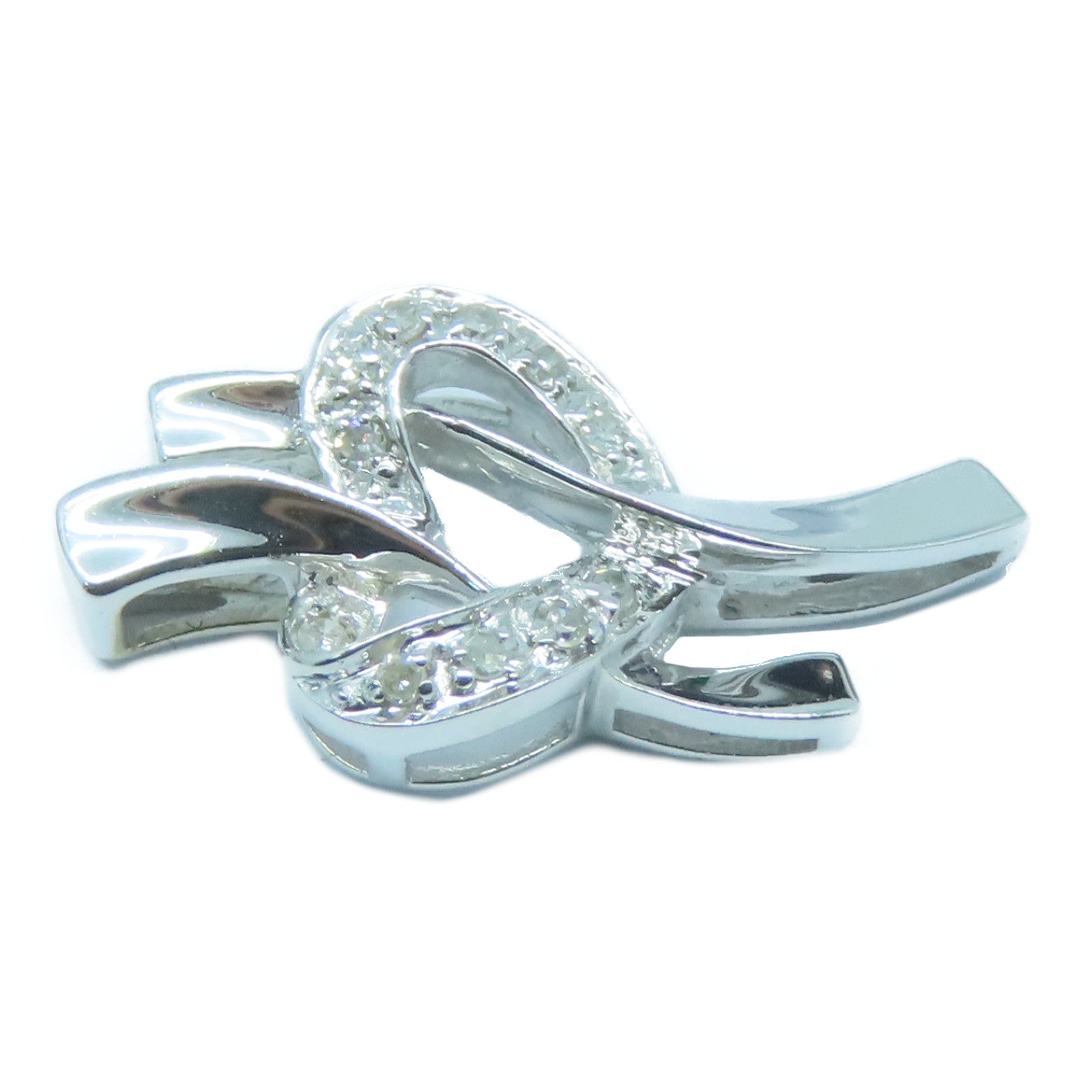 JEWELRY 【激減優惠】18K白金Diamond Pendant Top鑽石吊墜