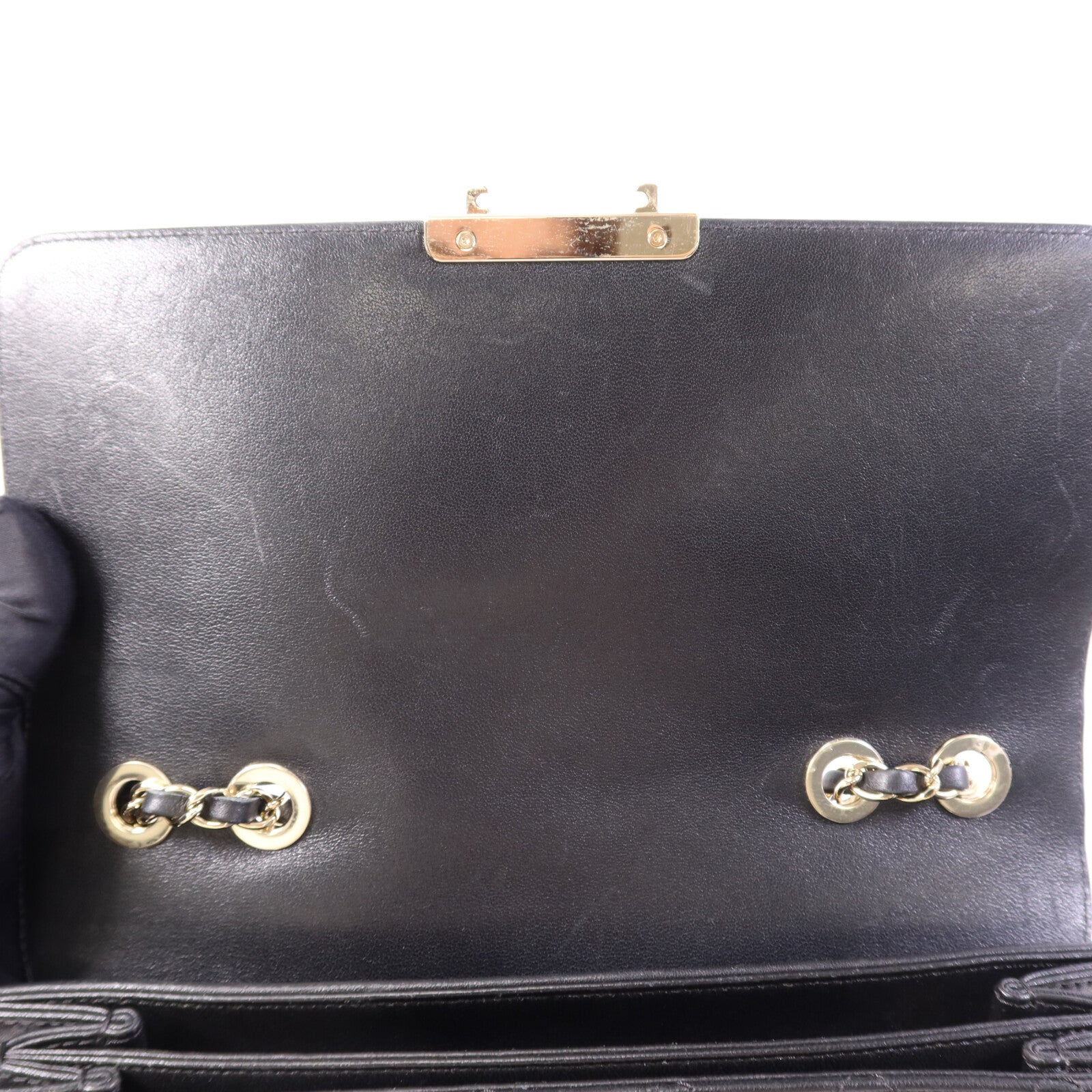 CHANEL 【激減優惠】牛皮皮革Chain Shoulder Bag金扣鏈帶肩背袋