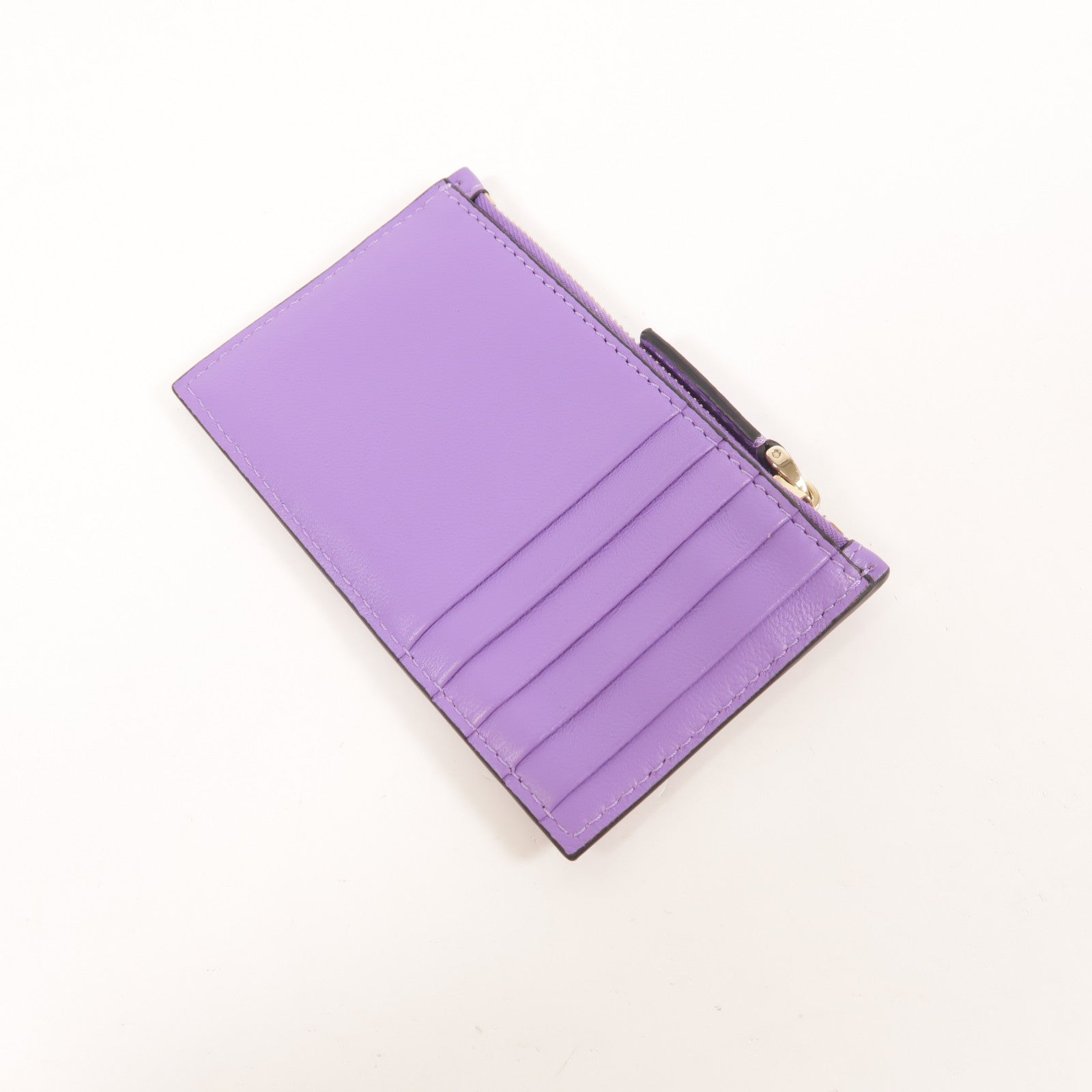 Valentino 羊皮皮革Card Case金扣卡片套