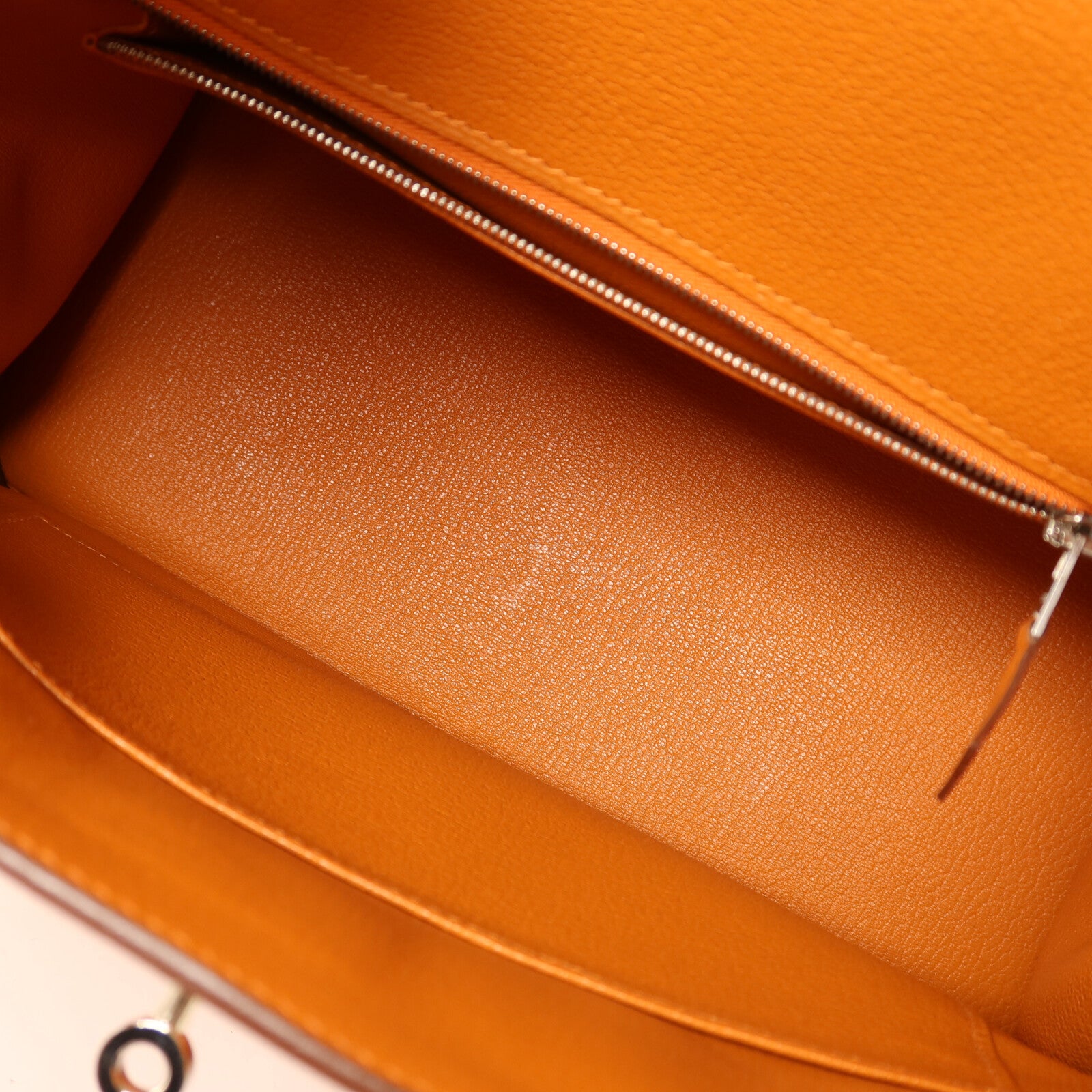 HERMES Togo皮革Birkin 30銀扣手挽袋Orange