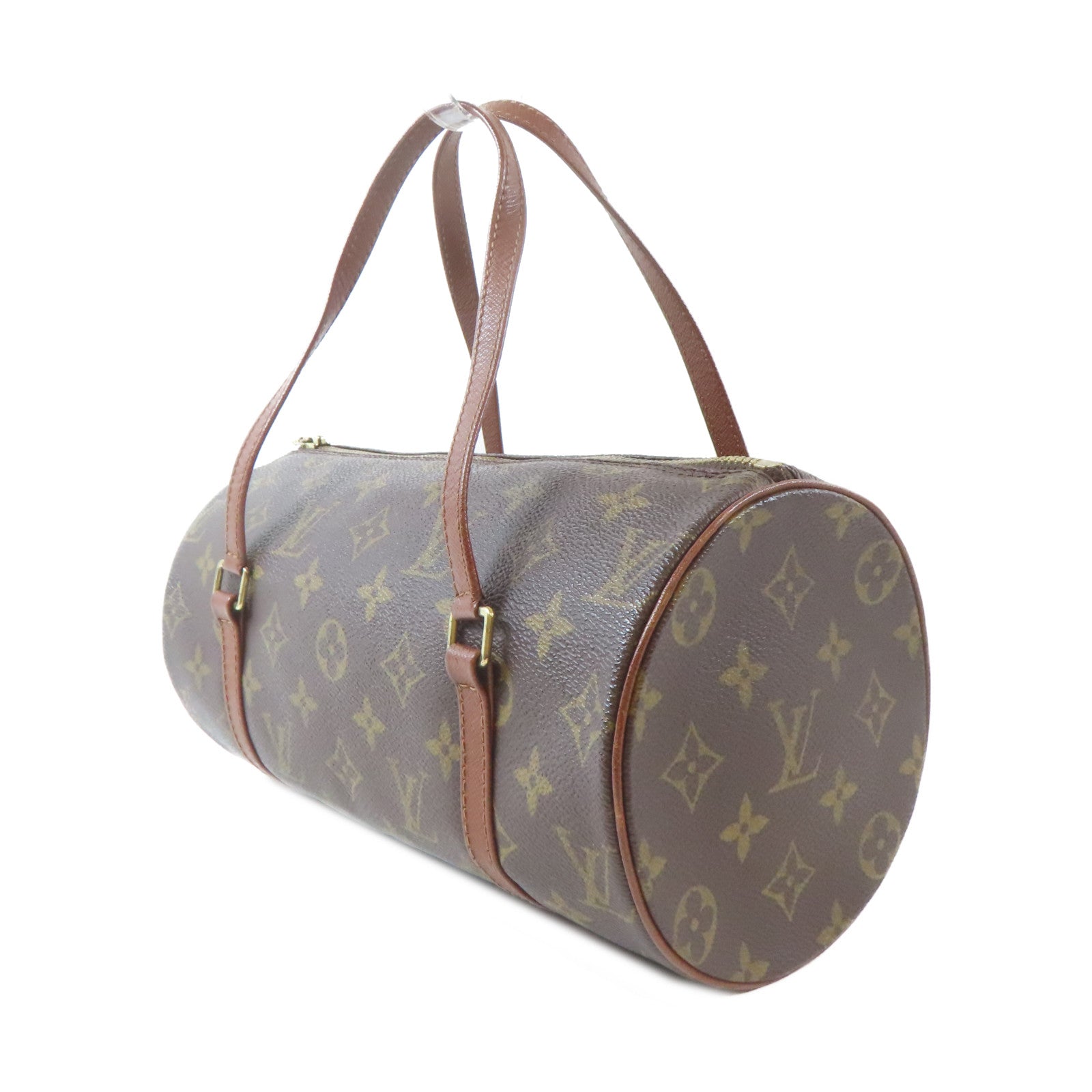 LOUIS VUITTON Monogram Papillon PM金扣肩背袋啡色