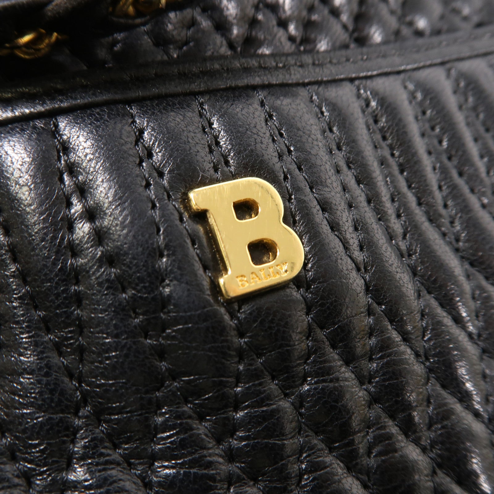 BALLY 牛皮皮革Shoulder Bag金扣鏈帶肩背袋