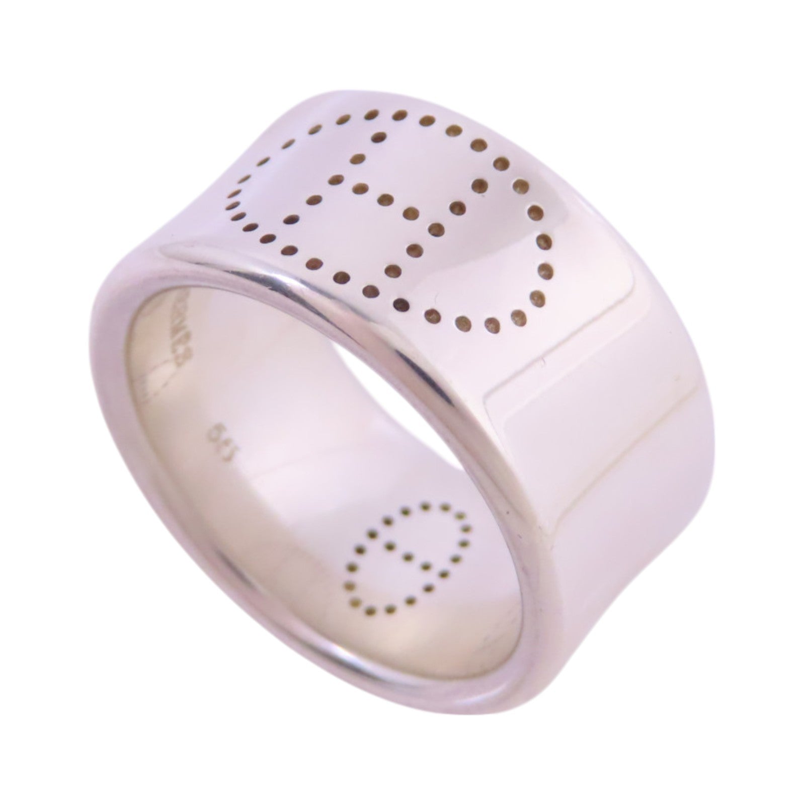 HERMES 925純銀Eclipse Ruban Ring戒指US#7