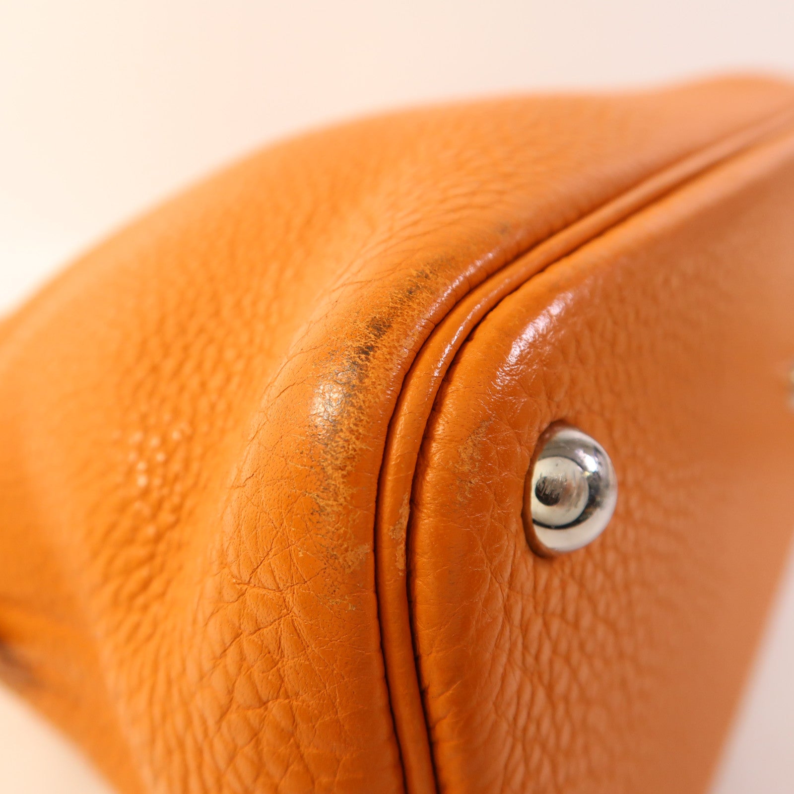 HERMES Clemence皮革Bolide 31銀扣手挽肩背兩用袋