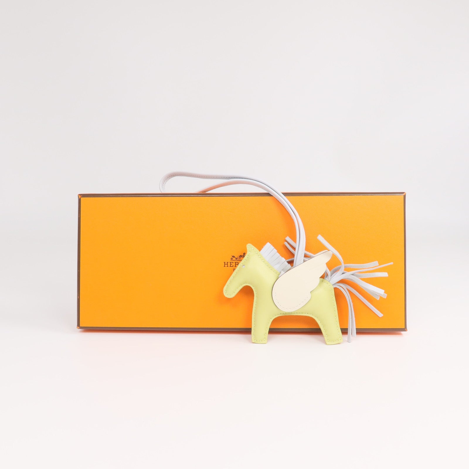 HERMES Milo/Swift皮革Rodeo Pegase PM掛飾
