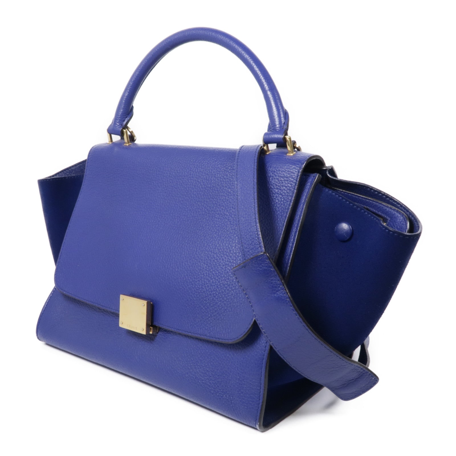 CELINE 【激減優惠】牛皮皮革Trapeze金扣手挽肩背兩用袋