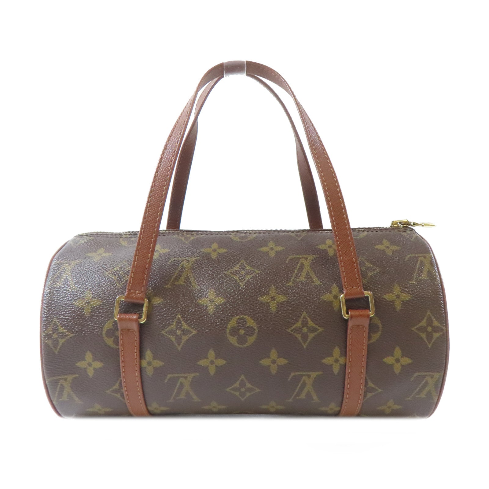 LOUIS VUITTON Monogram Papillon PM金扣肩背袋啡色