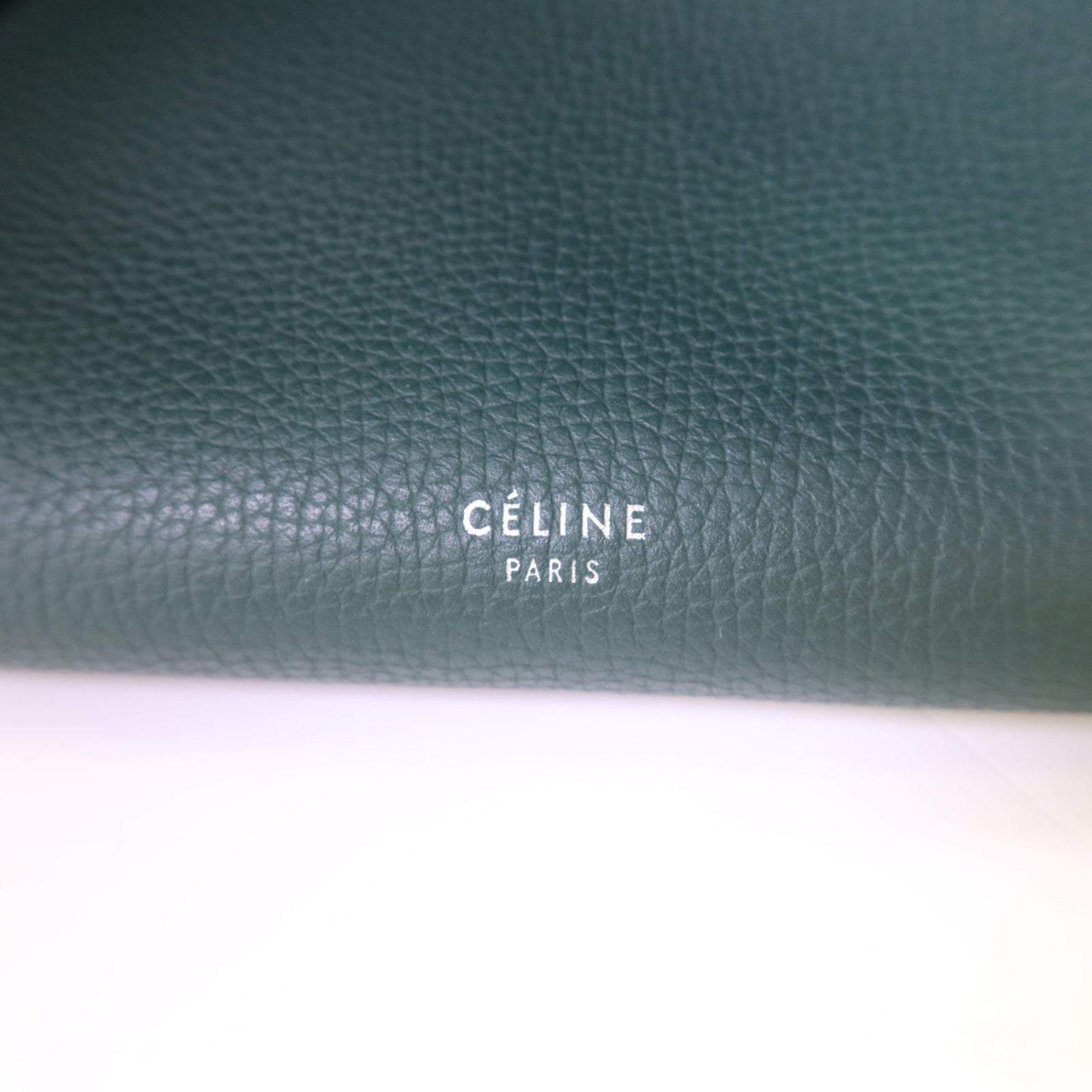 CELINE 牛皮皮革Small Big Bag銀扣肩背袋