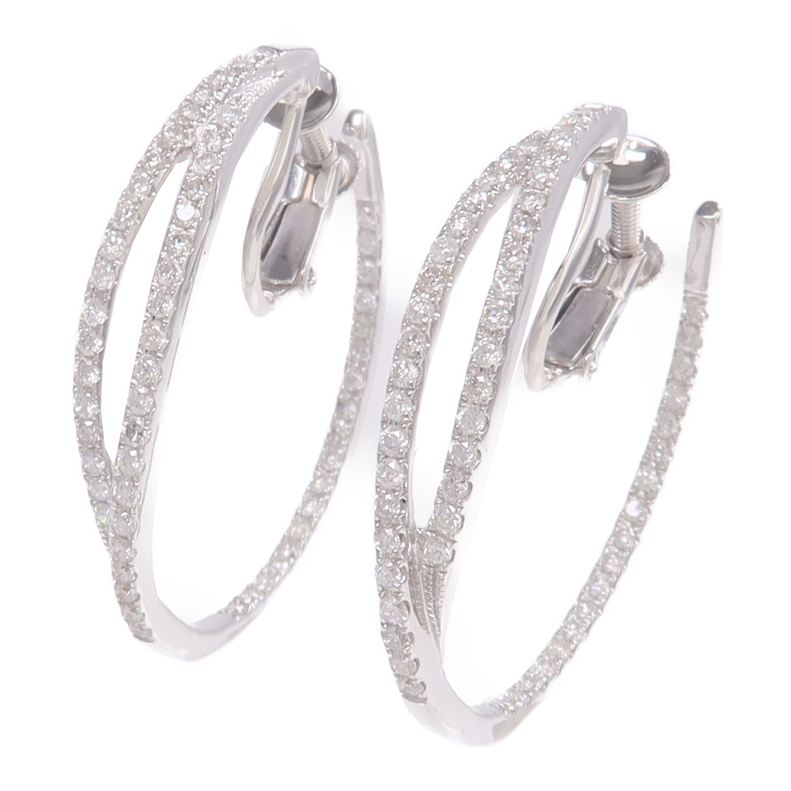 JEWELRY 18K白金Diamond Earrings鑽石耳環