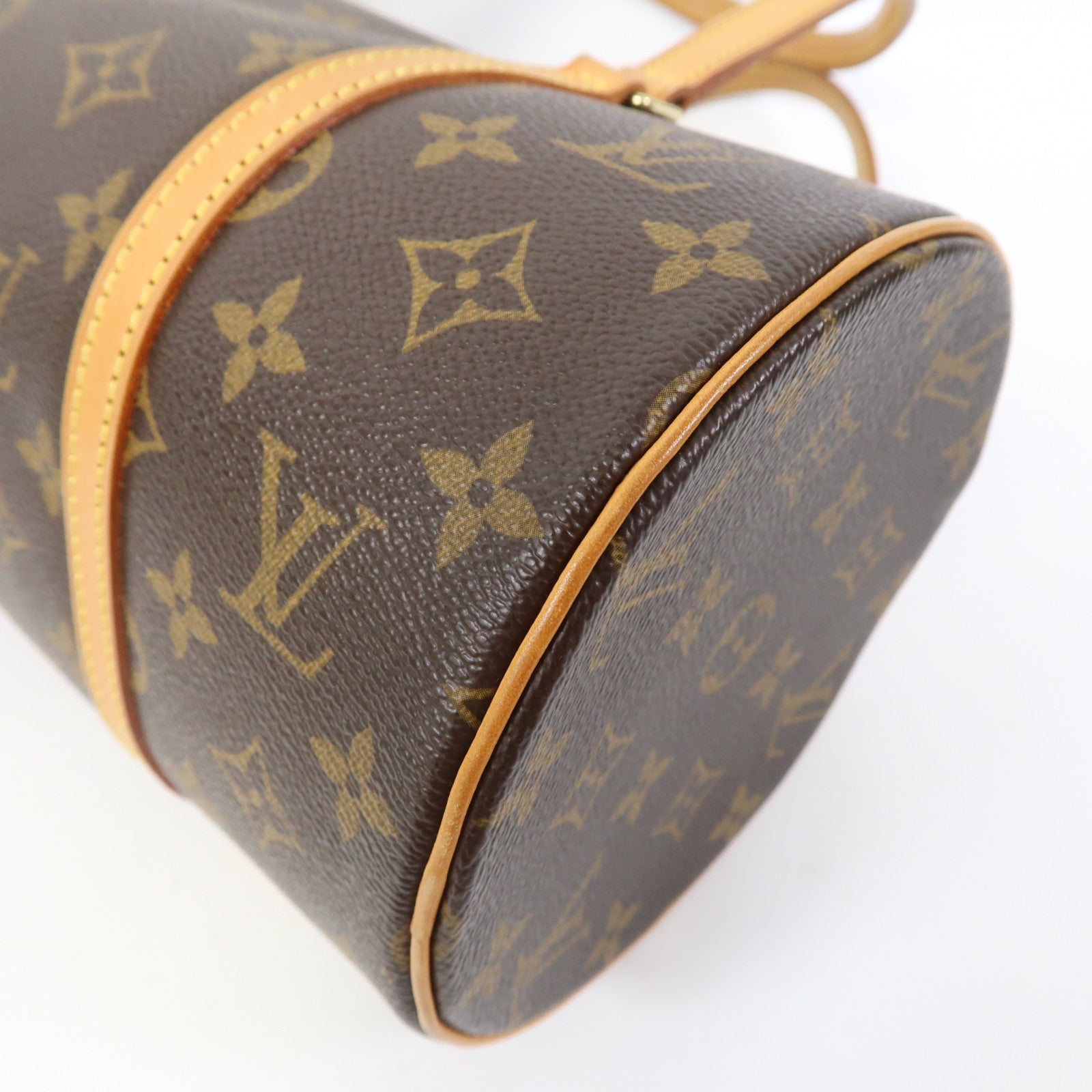 LOUIS VUITTON Monogram Papillon 30金扣肩背袋啡色