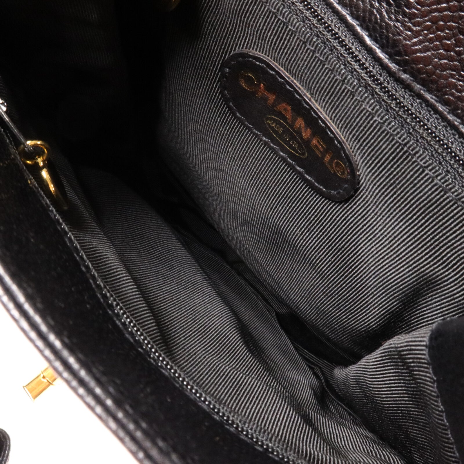 CHANEL 牛皮皮革Vintage Rucksack鏈帶背包