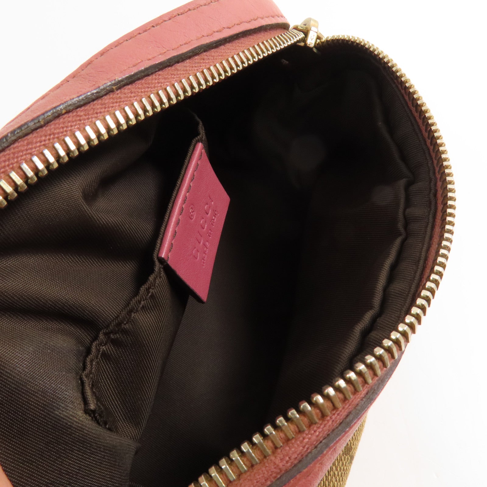 GUCCI 帆布Pouch金扣手拿包
