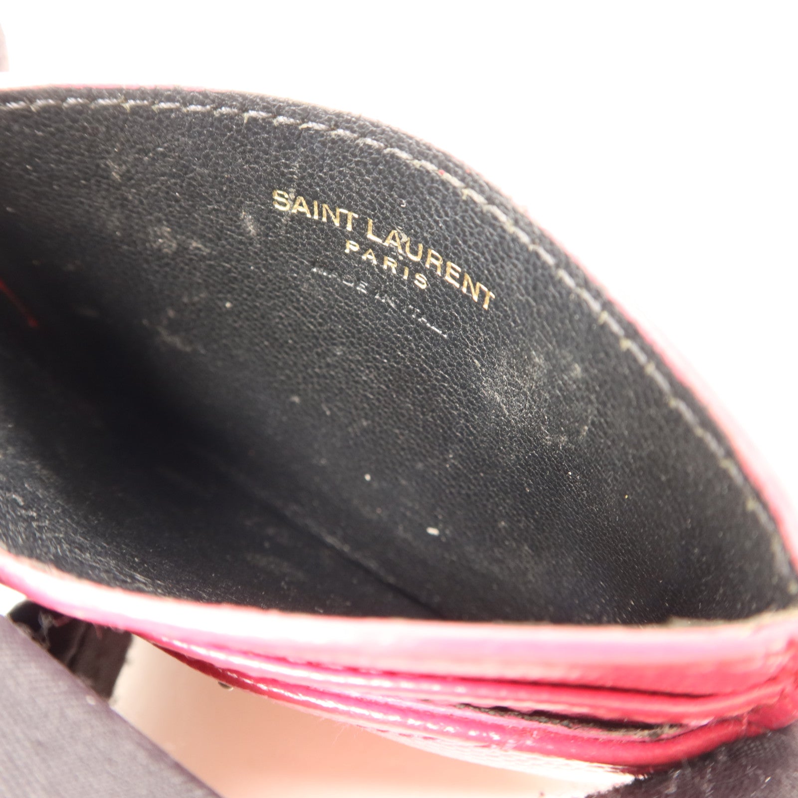 SAINT LAURENT 牛皮皮革Card Case金扣卡片套