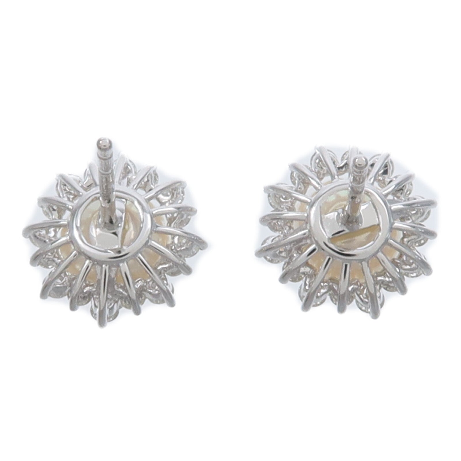 JEWELRY 18K白金Pearl Diamond Earrings珍珠/鑽石耳環