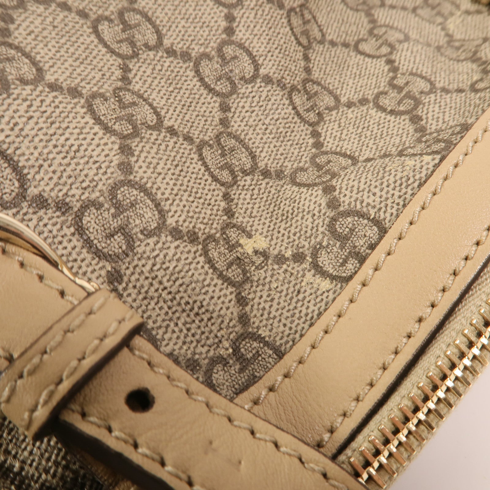 GUCCI 塗層帆布Nice Dome金扣手挽肩背兩用袋