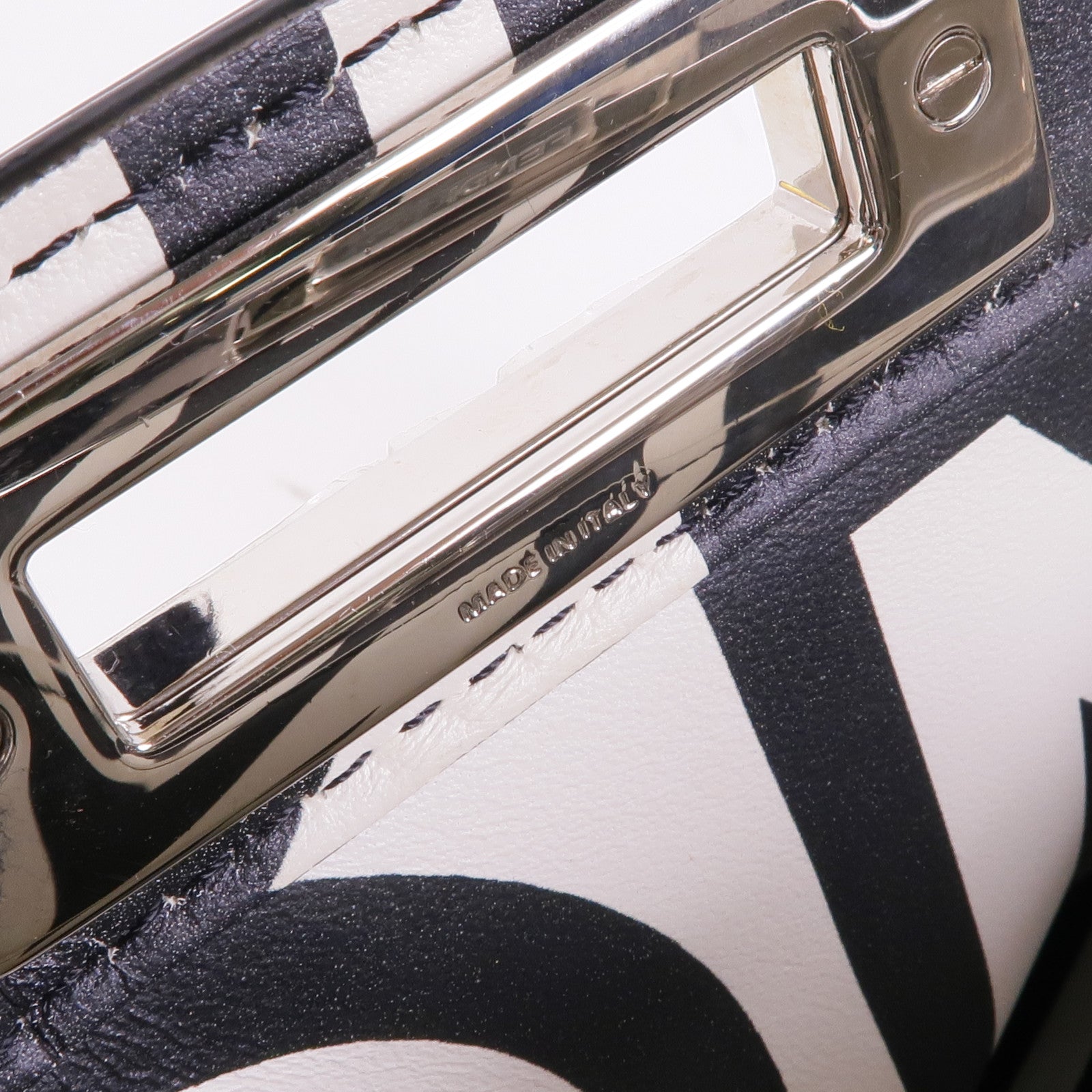 FENDI 牛皮皮革Peekaboo銀扣手挽肩背兩用袋