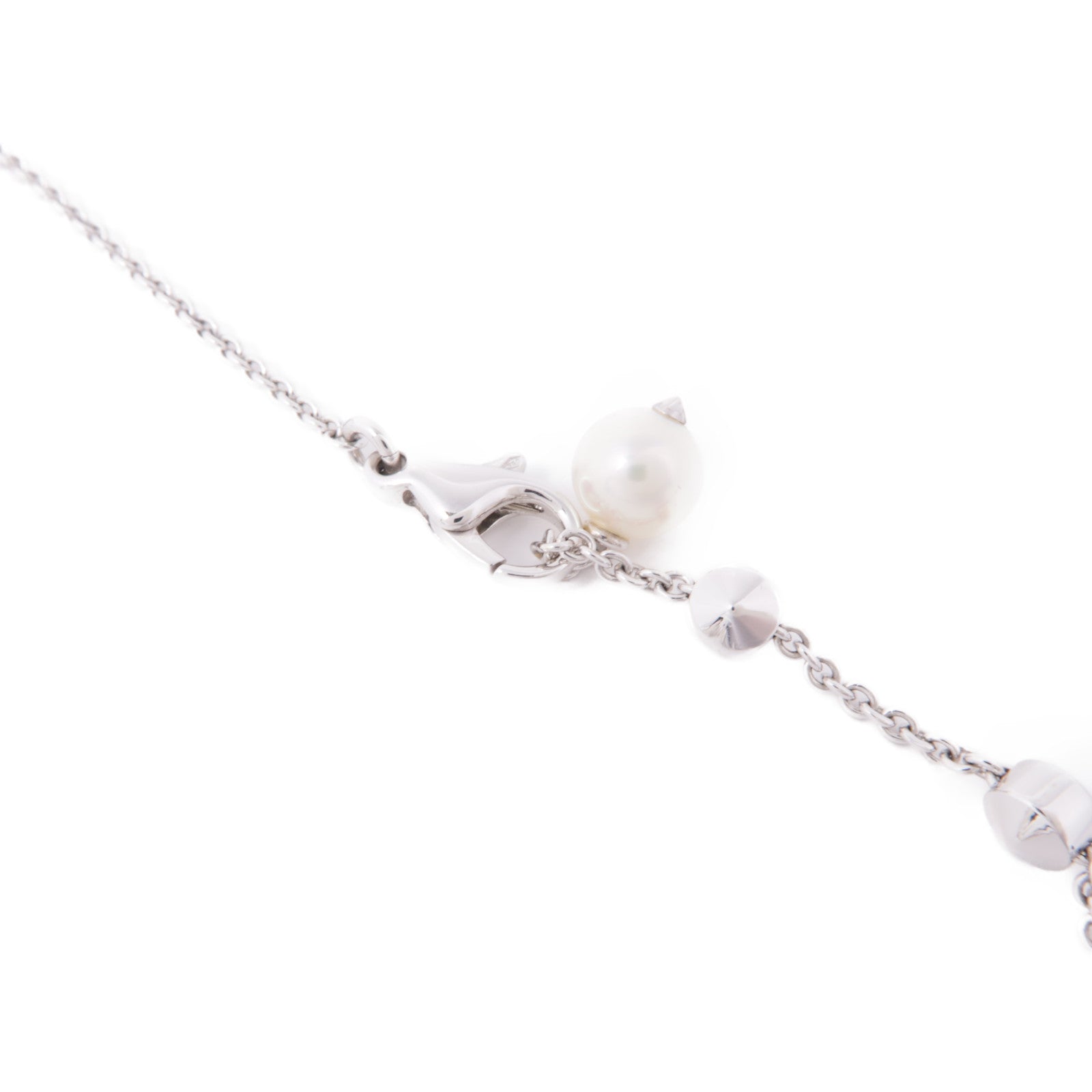 BVLGARI 【激減優惠】18K白金Lucea Diamond Pearl Necklace珍珠/鑽石項鍊