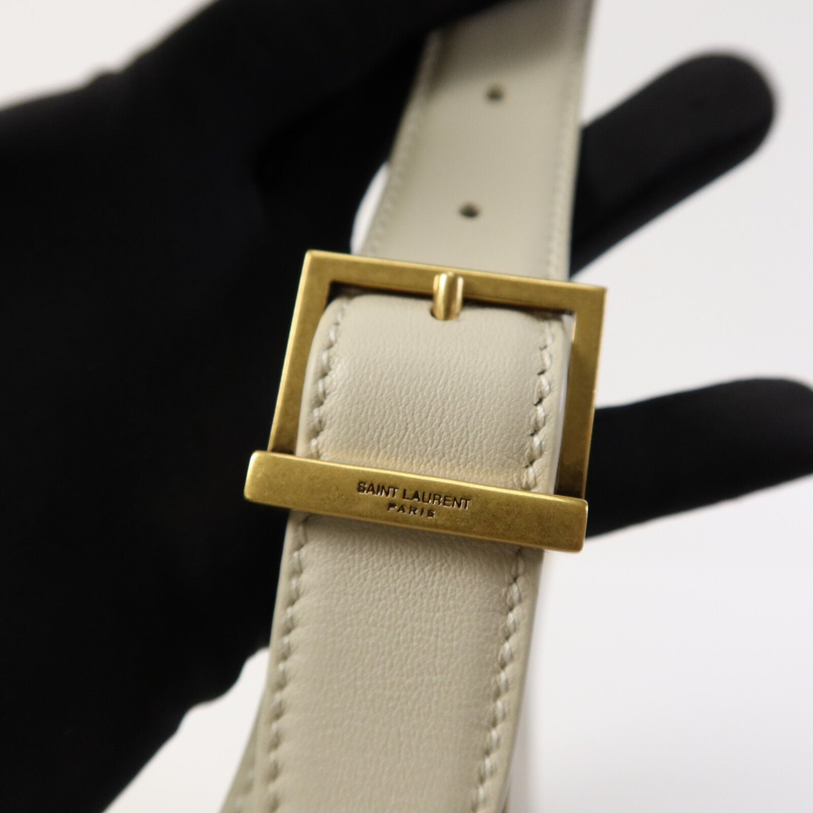 SAINT LAURENT 牛皮皮革Hobo Small金扣手挽袋