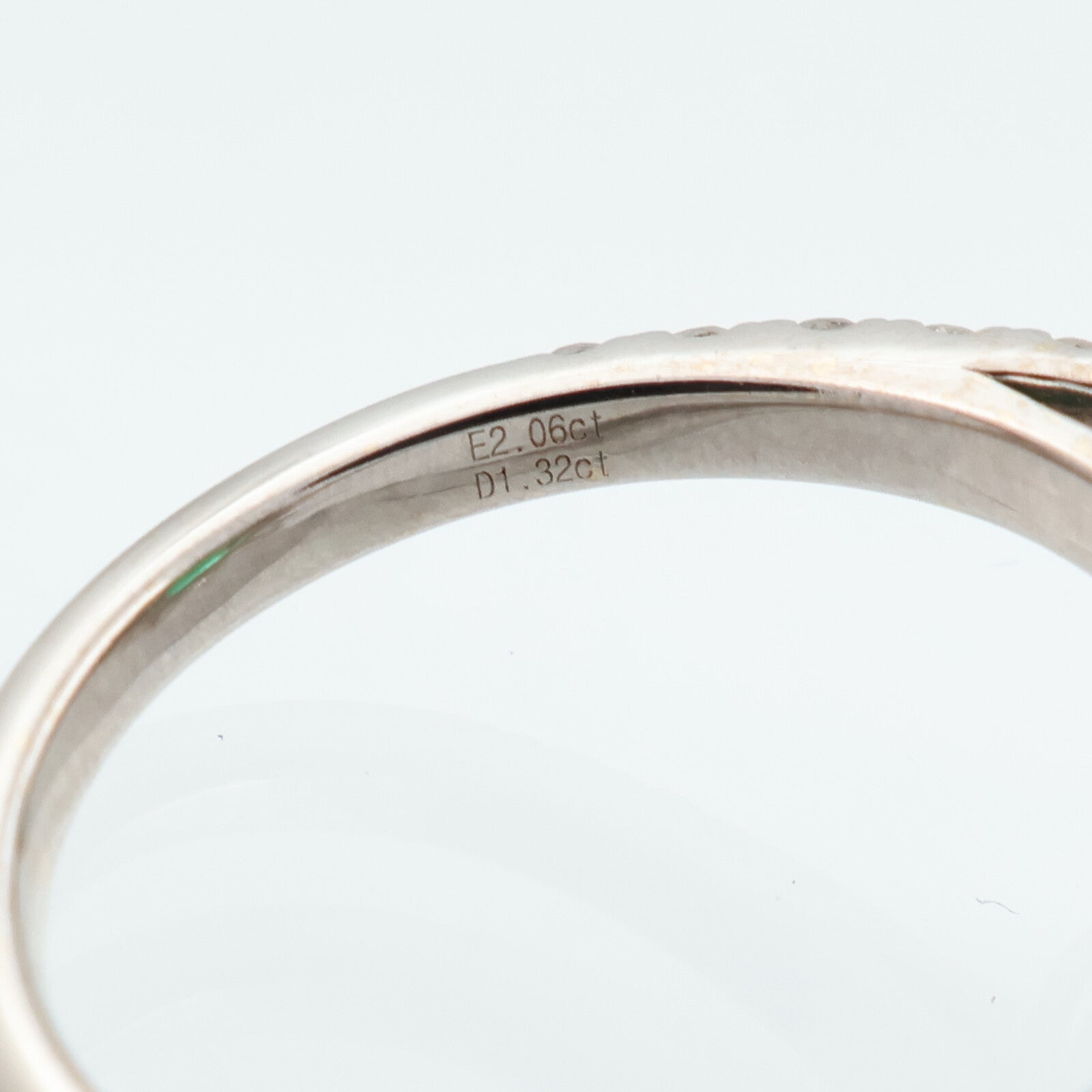 JEWELRY 18K白金/黃金/綠寶石Emerald鑽石戒指