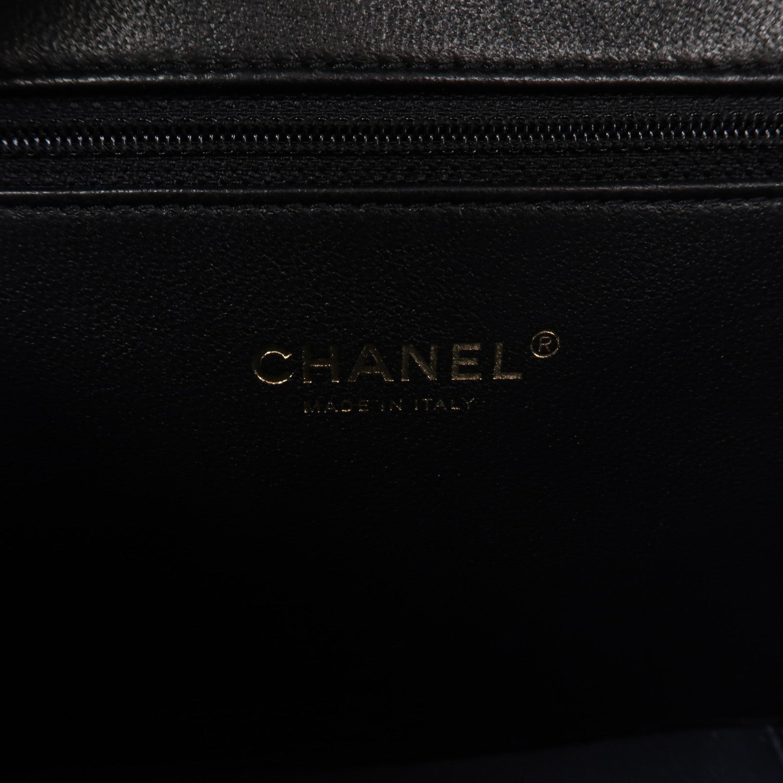 CHANEL 菱格牛皮皮革Vanity Case金扣手挽肩背兩用袋黑色