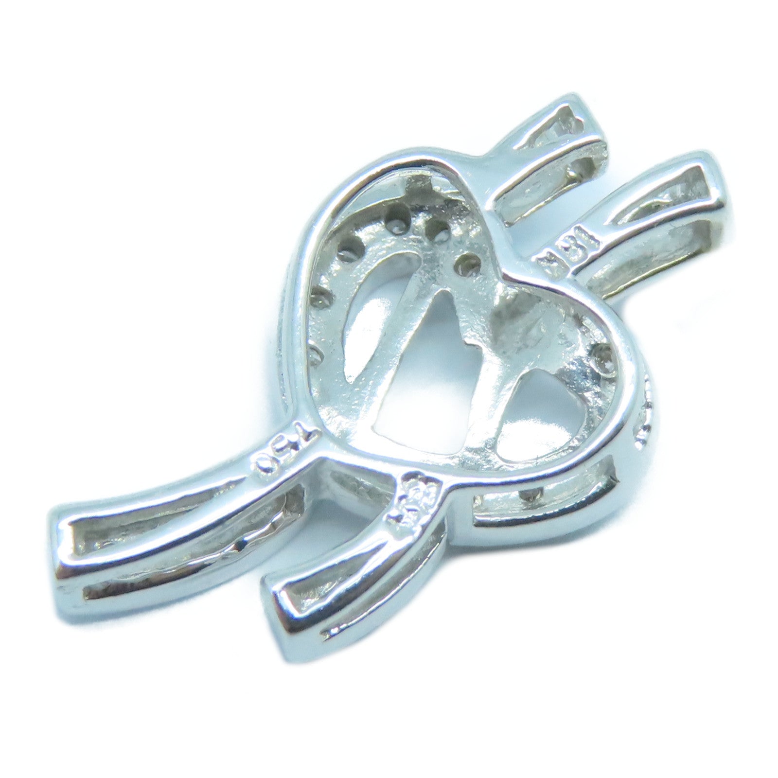 JEWELRY 【激減優惠】18K白金Diamond Pendant Top鑽石吊墜