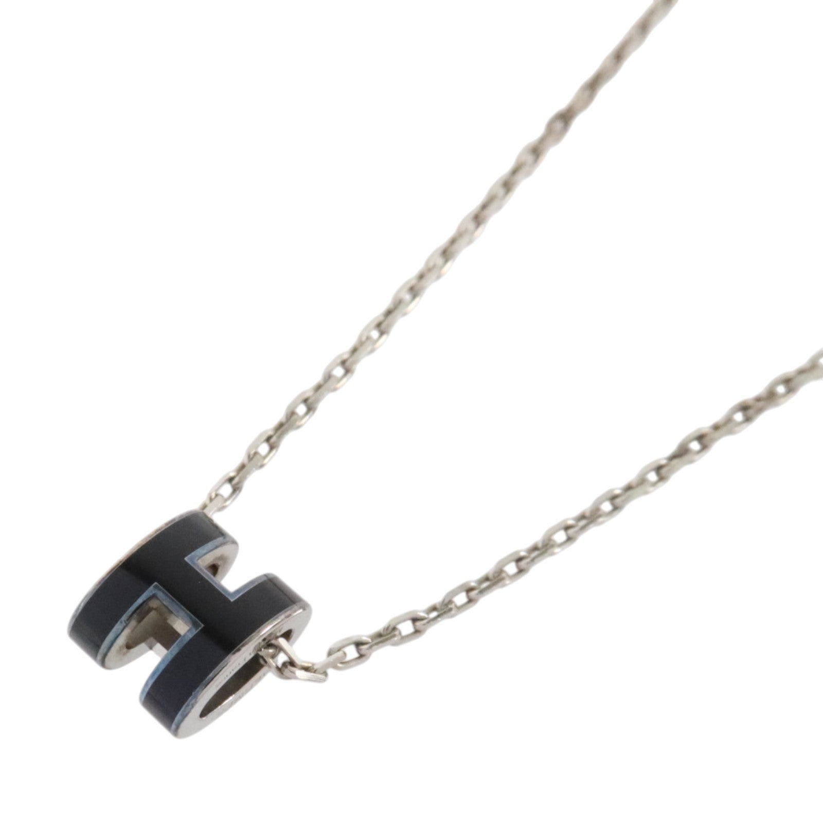 HERMES 金屬/琺瑯Mini Pop H Necklace項鏈