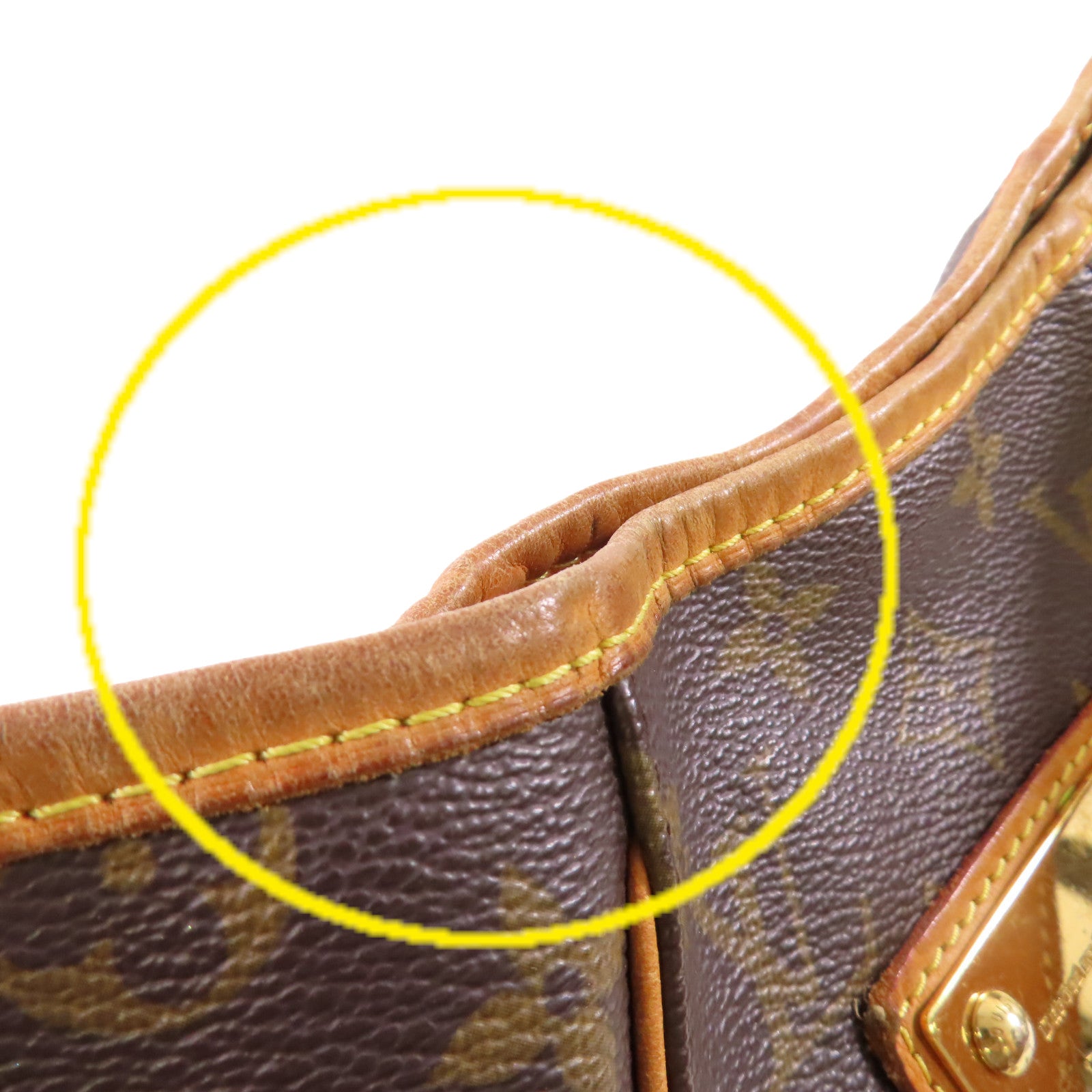 LOUIS VUITTON Monogram Galliera PM Shoulder Bag金扣肩背袋啡色
