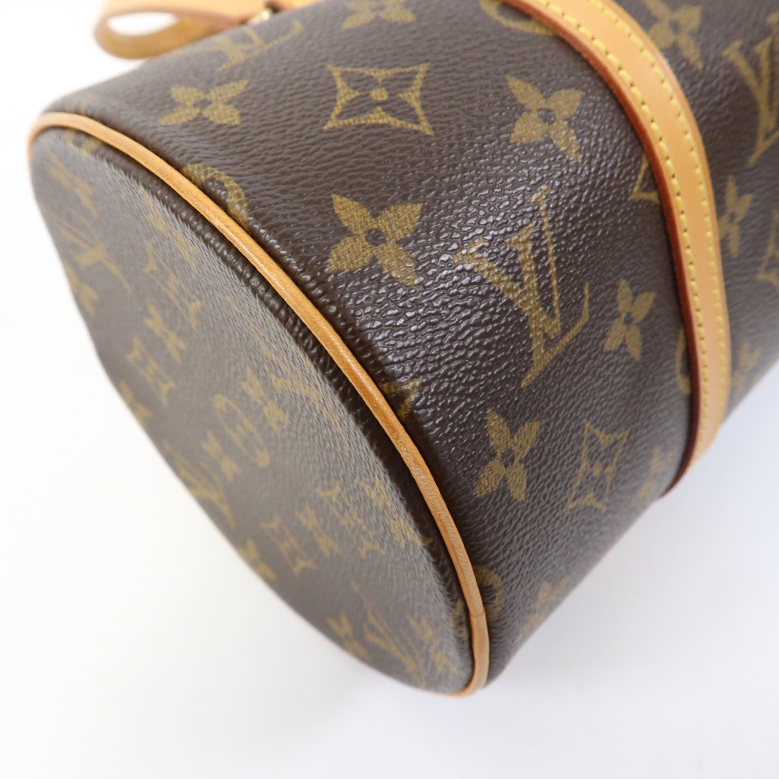 LOUIS VUITTON Monogram Papillon 30金扣肩背袋啡色