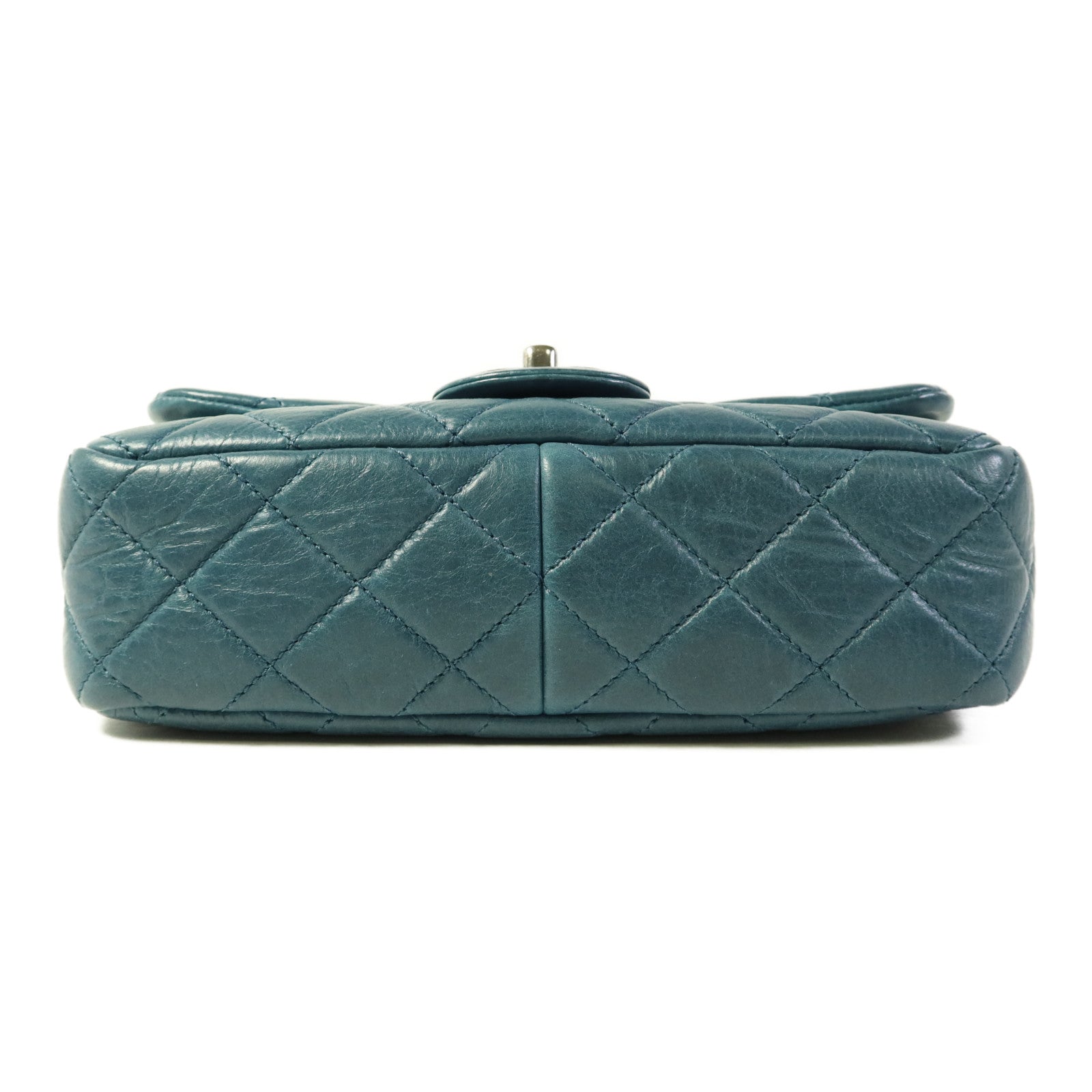 CHANEL 牛皮皮革Chain Shoulder銀扣鏈帶肩背袋