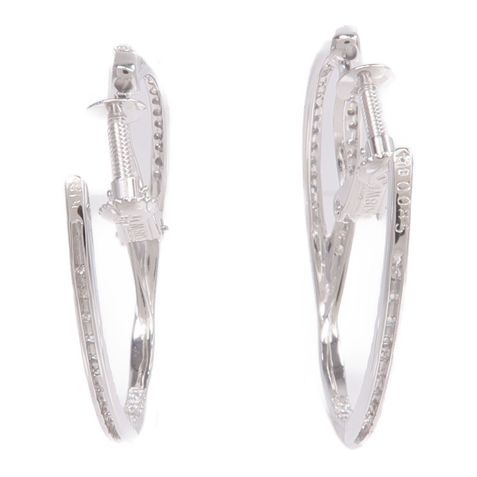 JEWELRY 18K白金Diamond Earrings鑽石耳環