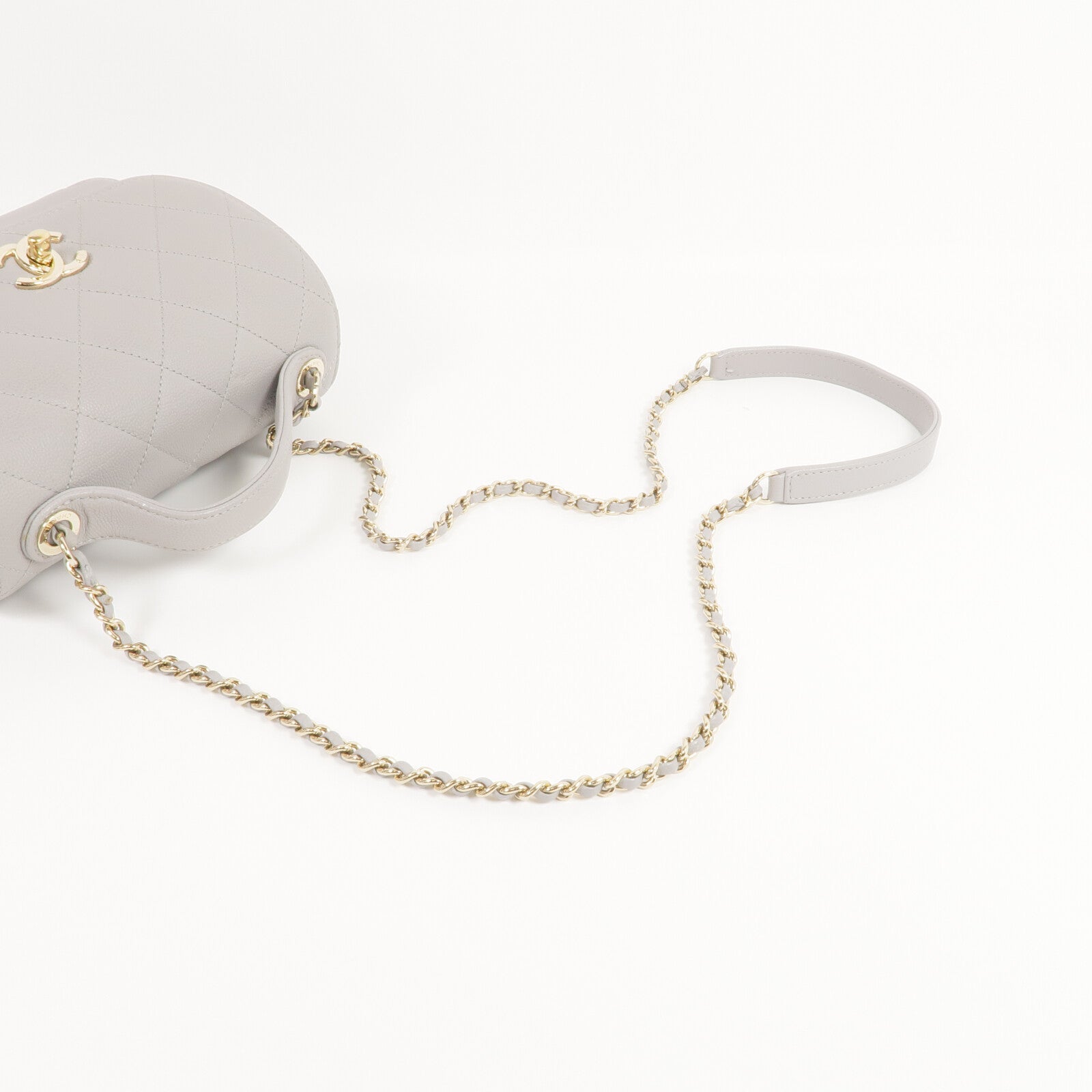 CHANEL 牛皮皮革2way Chain Shoulder Bag金扣手挽肩背兩用袋