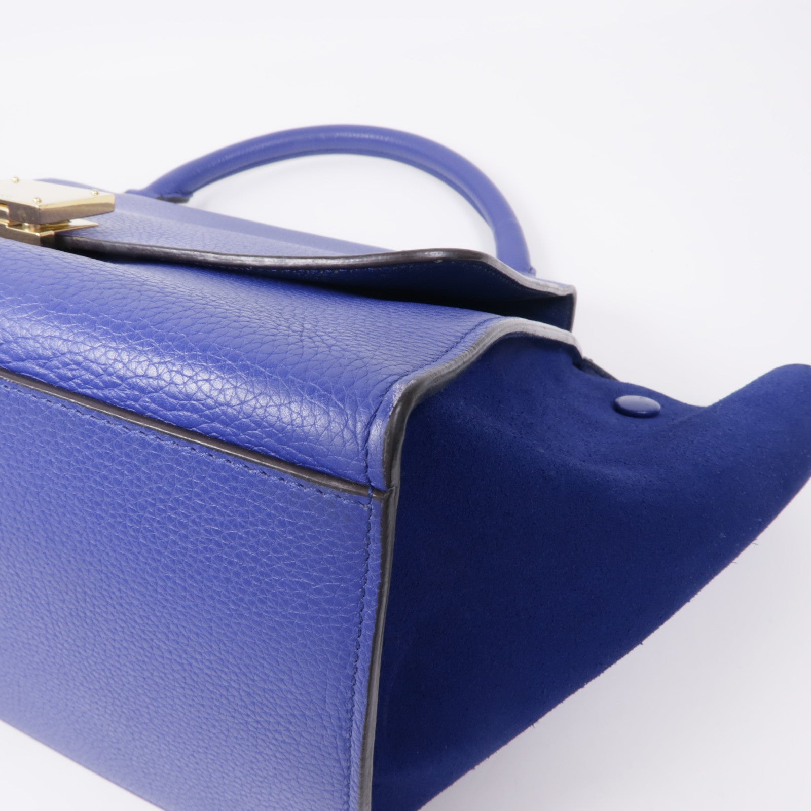 CELINE 【激減優惠】牛皮皮革Trapeze金扣手挽肩背兩用袋