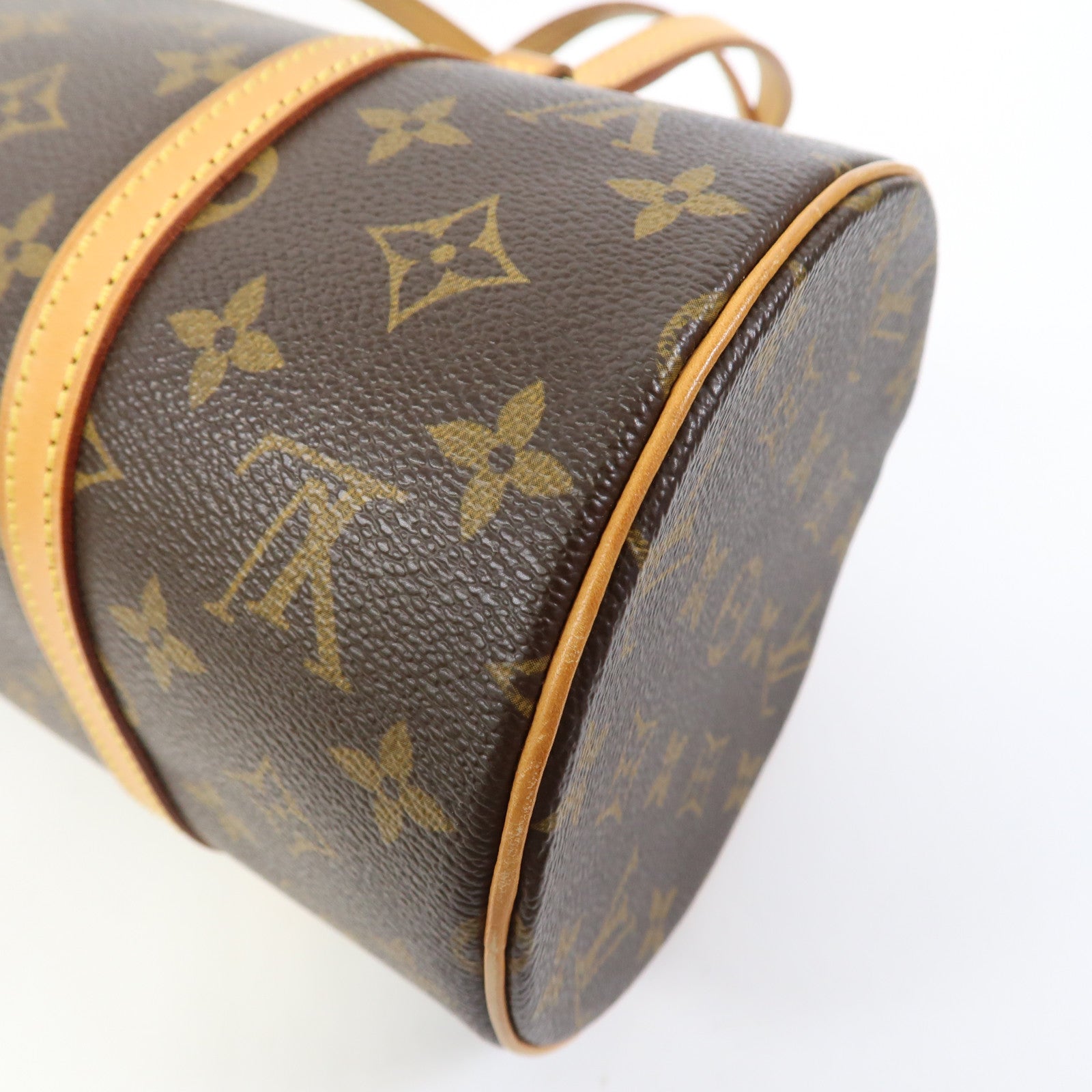 LOUIS VUITTON Monogram Papillon 30金扣肩背袋啡色