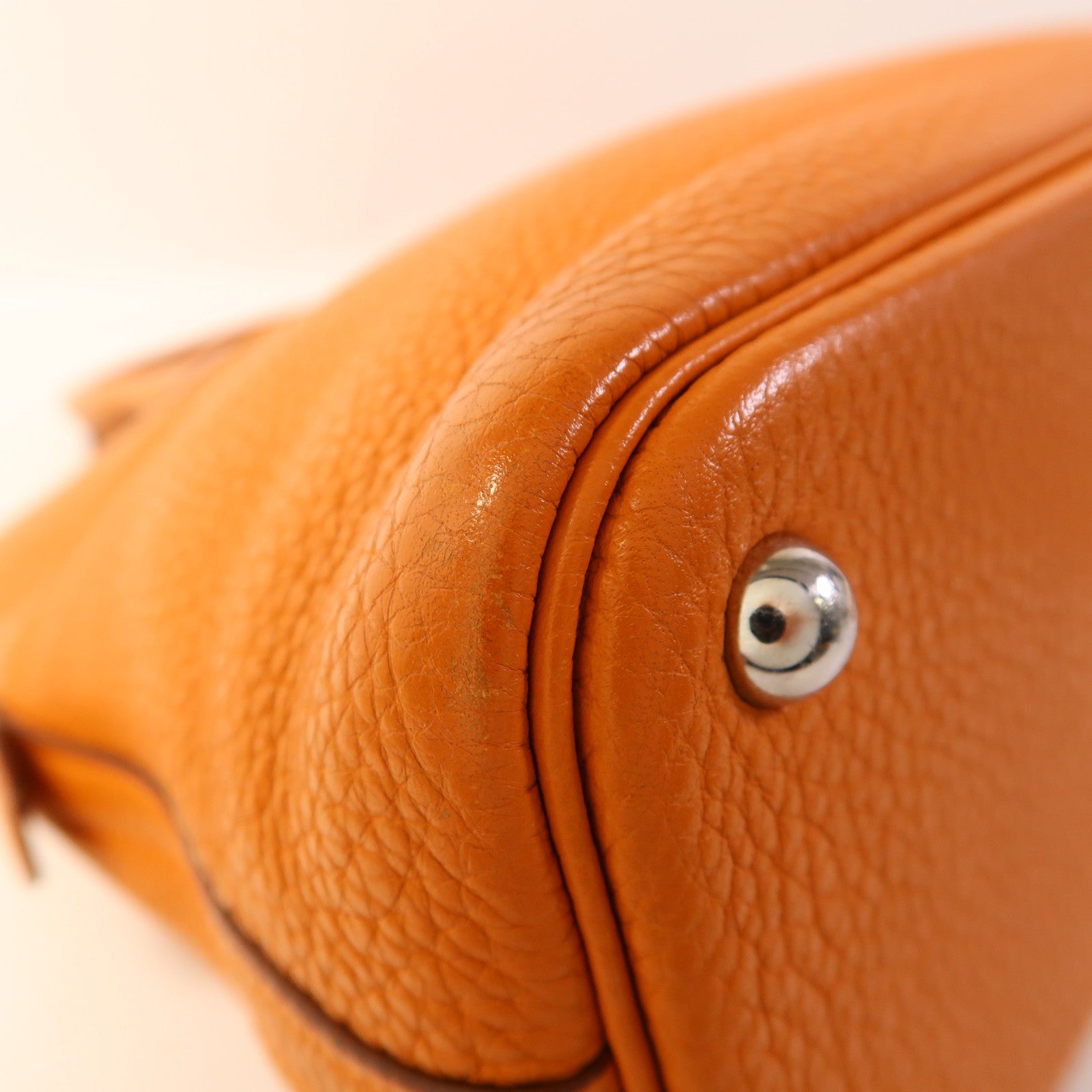 HERMES Clemence皮革Bolide 31銀扣手挽肩背兩用袋