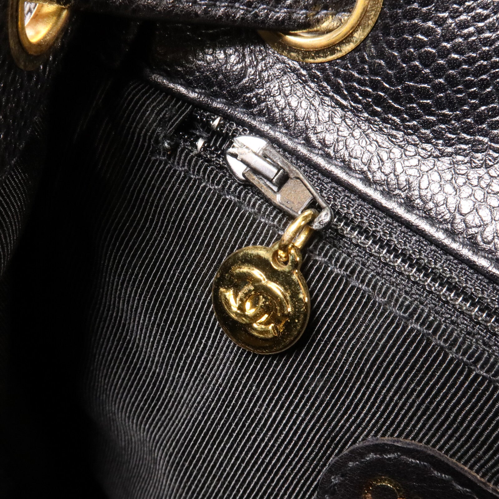 CHANEL 牛皮皮革Vintage Rucksack鏈帶背包