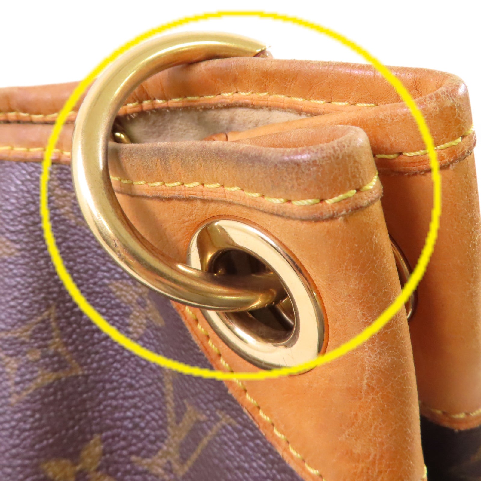 LOUIS VUITTON Monogram Galliera PM Shoulder Bag金扣肩背袋啡色