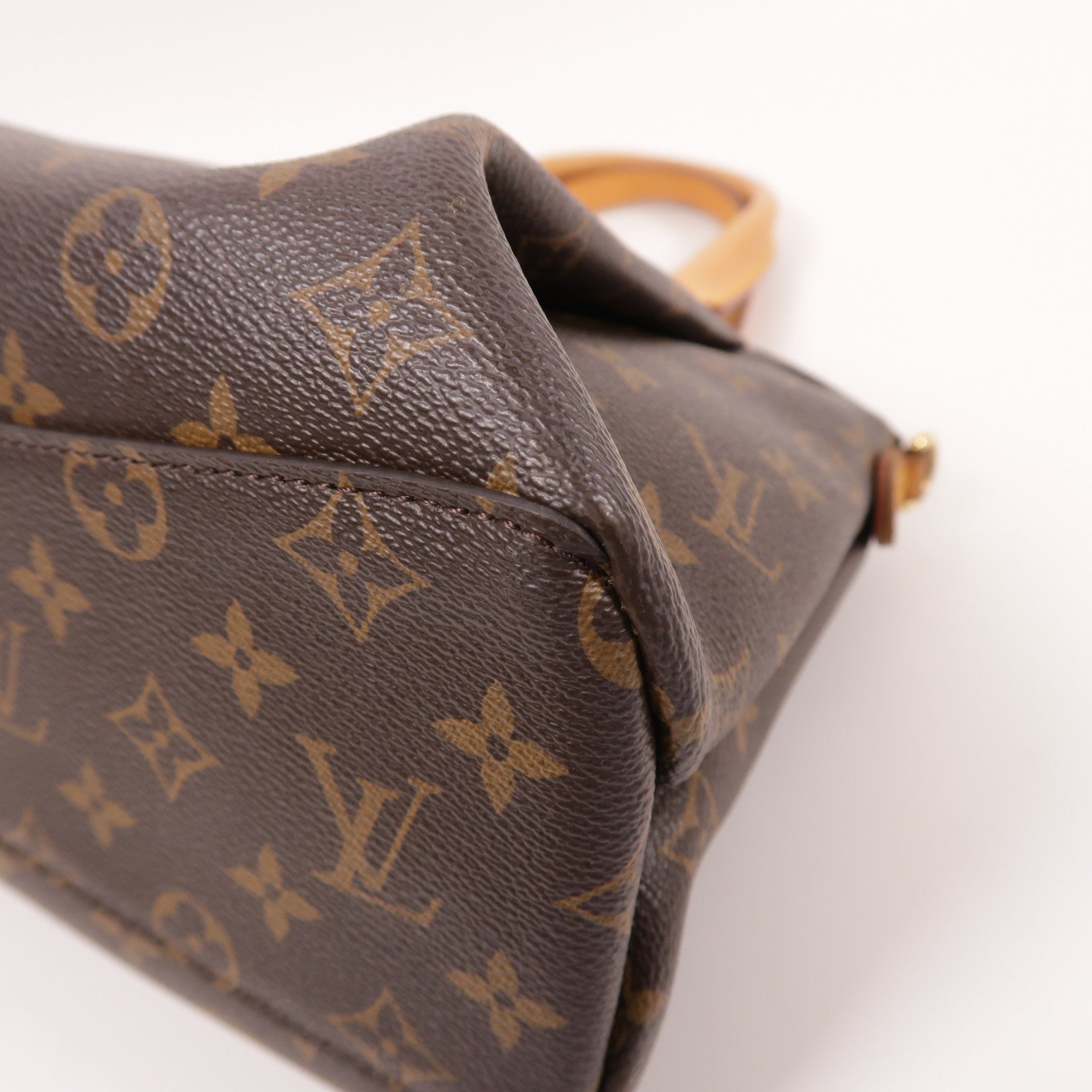 LOUIS VUITTON Monogram Rivoli PM金扣手挽肩背兩用袋棕色