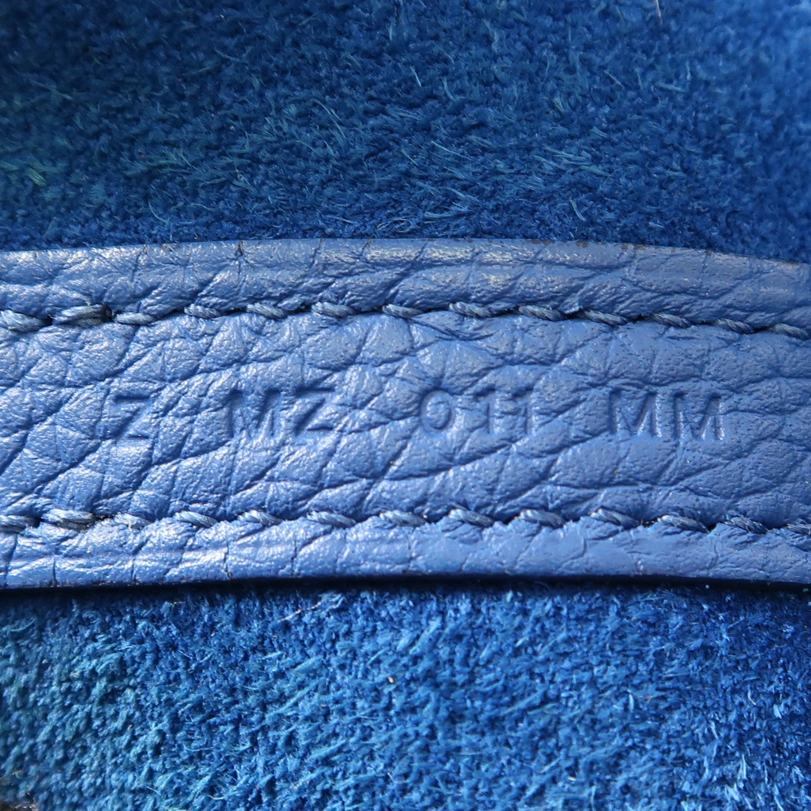 HERMES Clemence皮革Picotin MM金扣手挽袋Blue France