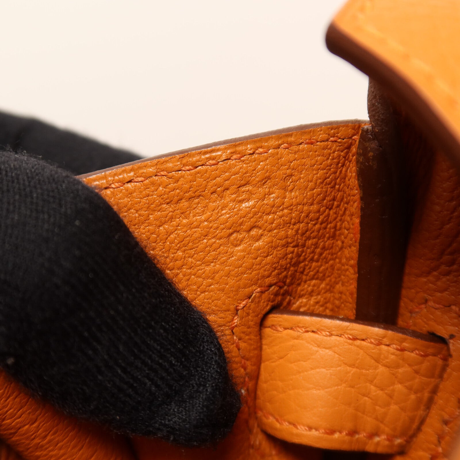 HERMES Togo皮革Birkin 30銀扣手挽袋Orange